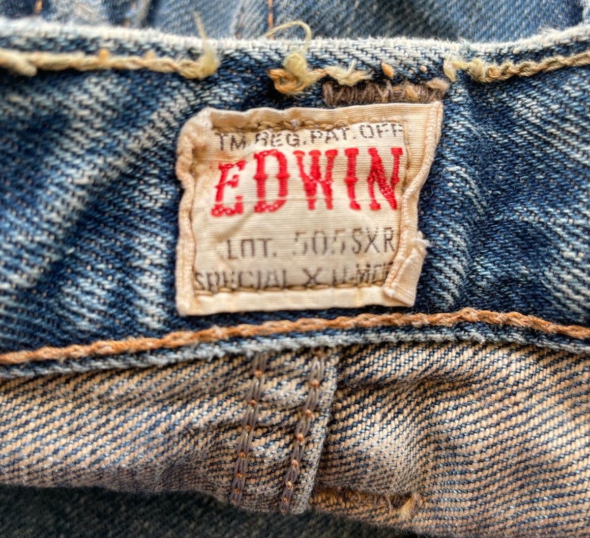 Edwin Vintage Edwin 505SXR Special XH Model Selvedge Denim Size US 31 - 2 Thumbnail