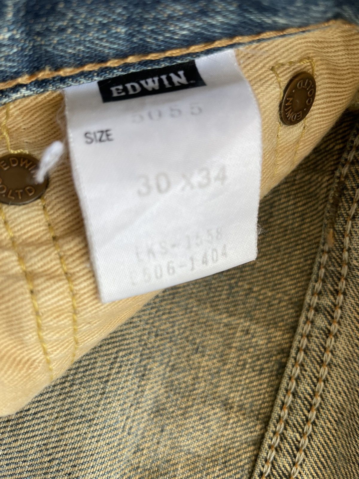 Edwin Vintage Edwin 505SXR Special XH Model Selvedge Denim Size US 31 - 20 Thumbnail