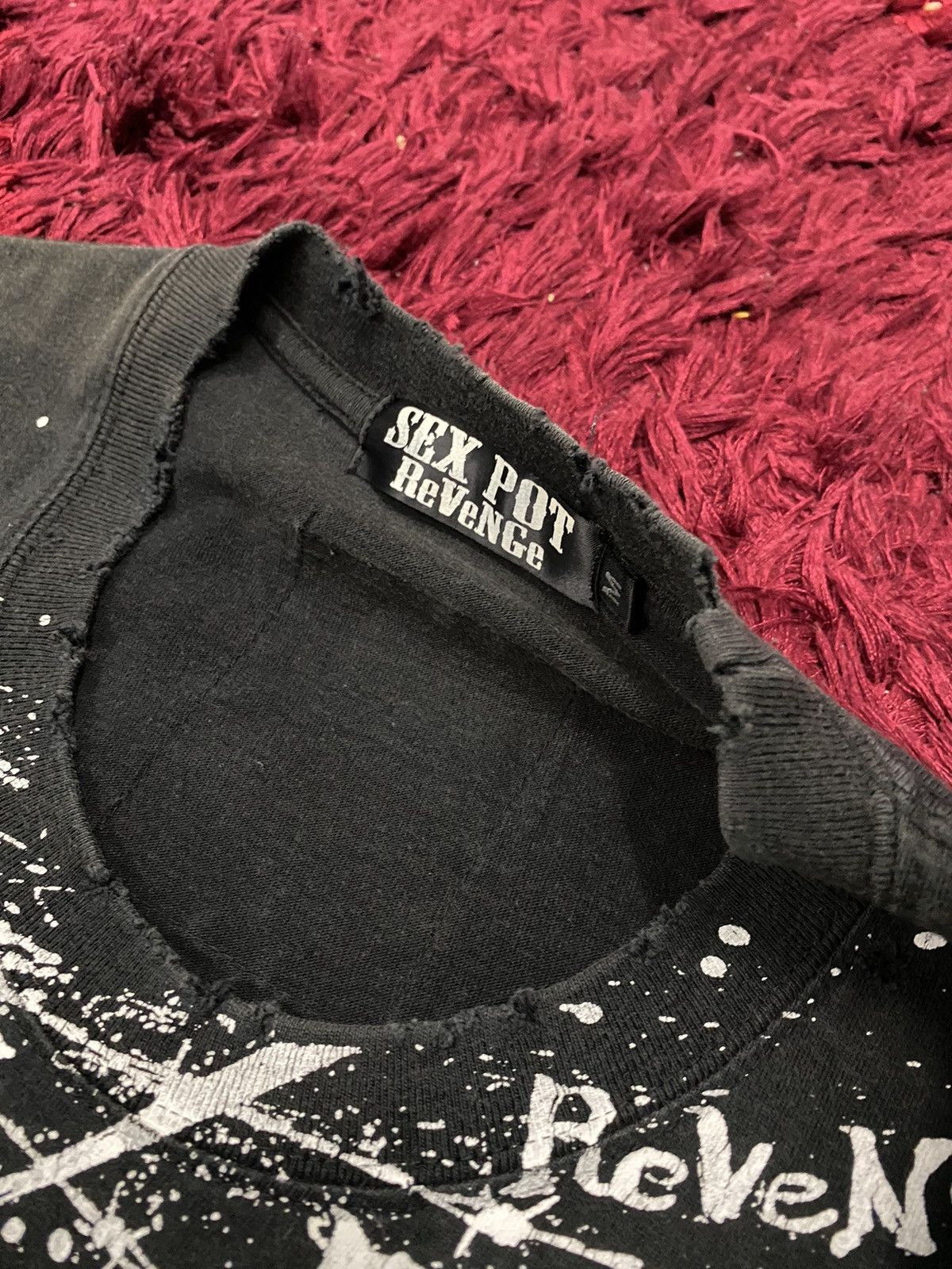Seditionaries Vintage Rare SEX POT REVENGE Ripped/Distress Punk Music Tee Size US M / EU 48-50 / 2 - 9 Thumbnail