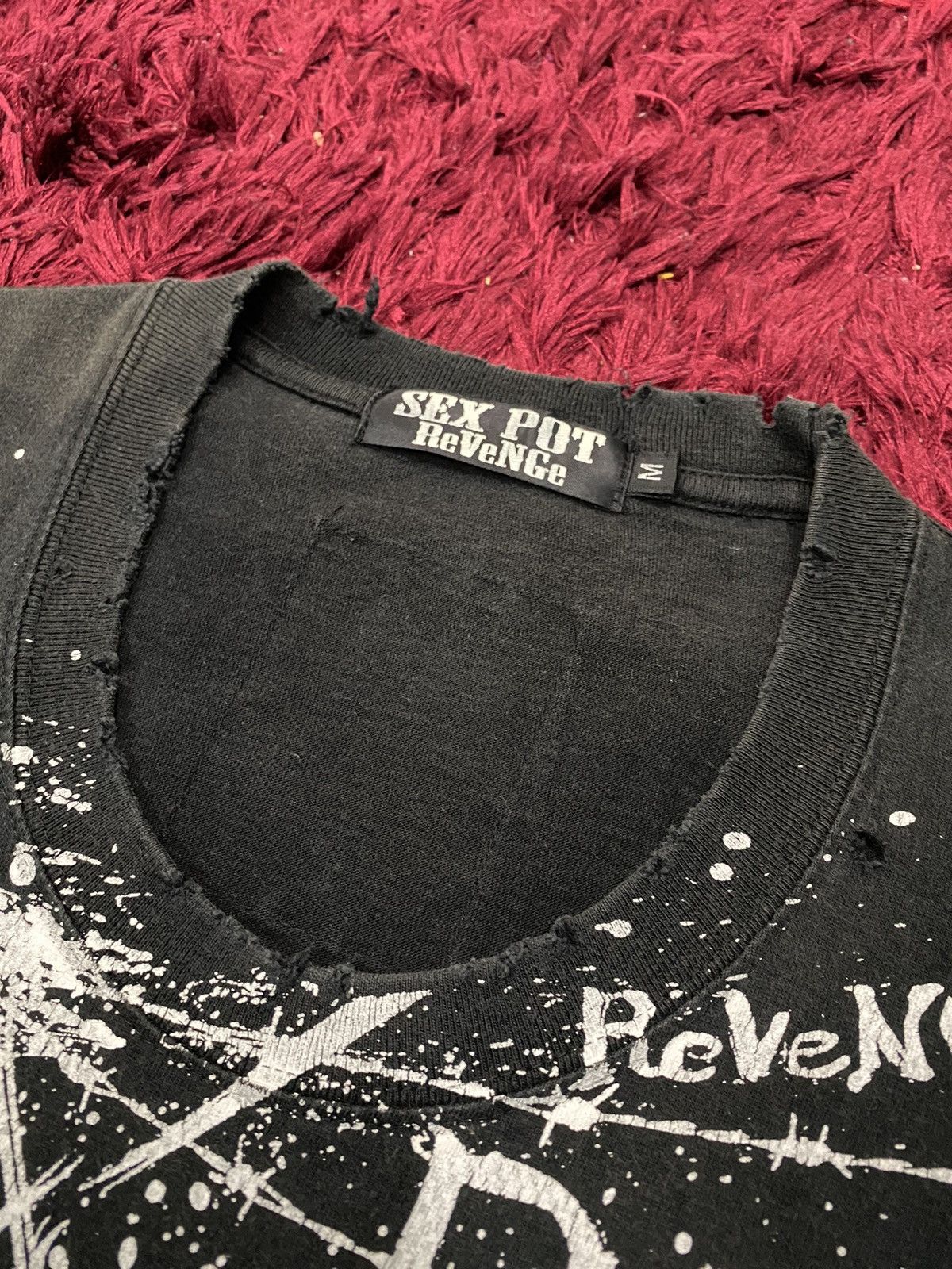 Seditionaries Vintage Rare SEX POT REVENGE Ripped/Distress Punk Music Tee Size US M / EU 48-50 / 2 - 8 Thumbnail