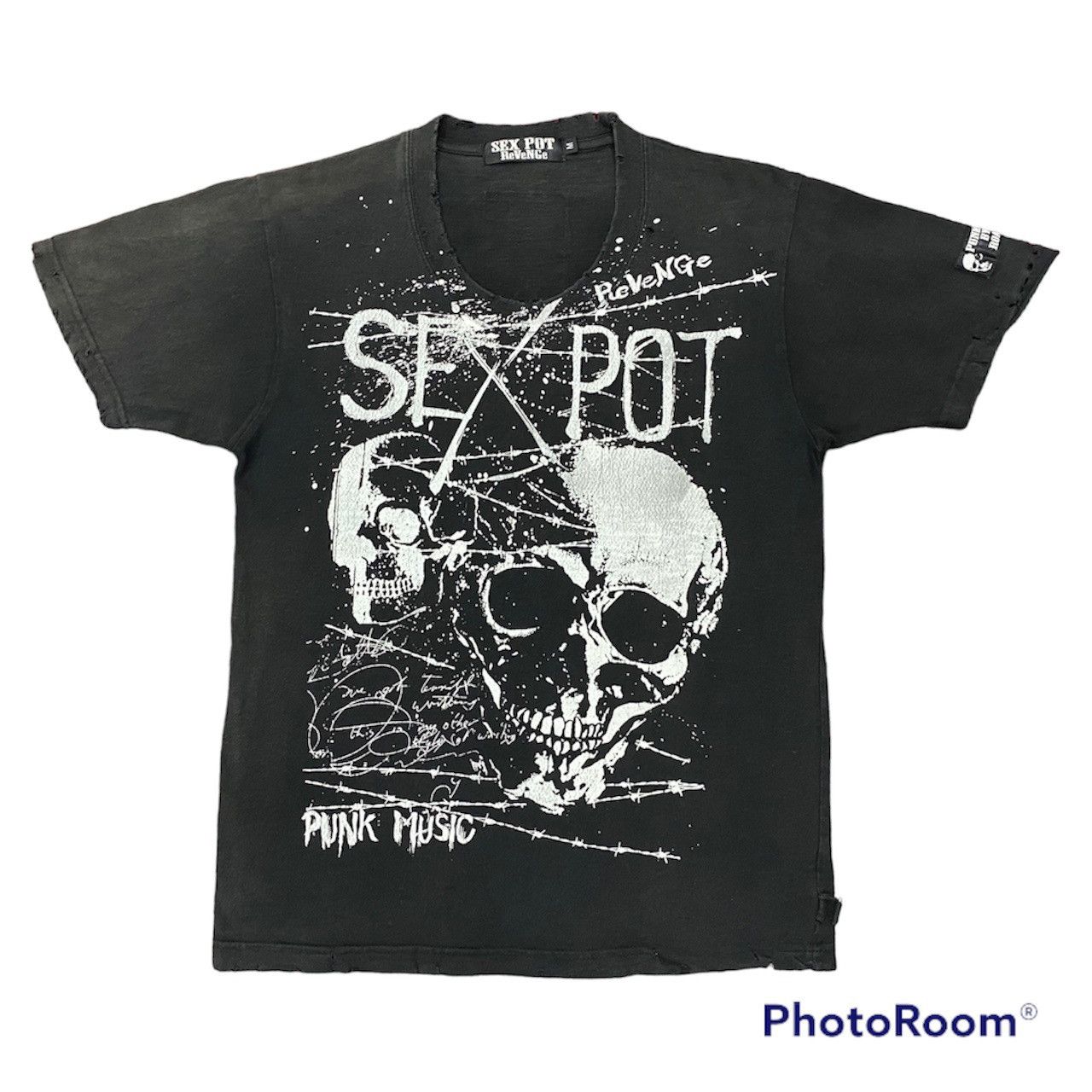 Seditionaries Vintage Rare SEX POT REVENGE Ripped/Distress Punk Music Tee Size US M / EU 48-50 / 2 - 1 Thumbnail