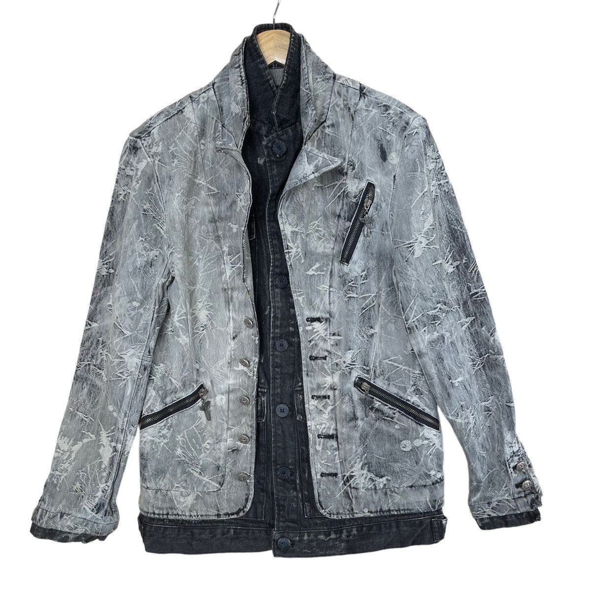 Vintage Bemings-Sho Double Breast Button Up Denim Jacket Size US S / EU 44-46 / 1 - 1 Thumbnail