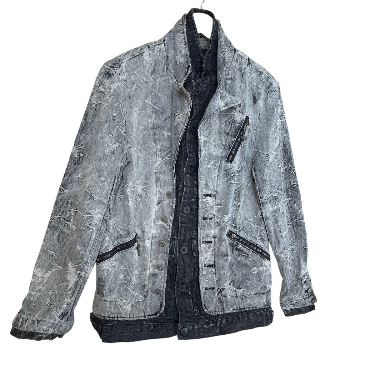 Vintage Bemings-Sho Double Breast Button Up Denim Jacket Size US S / EU 44-46 / 1 - 2 Thumbnail