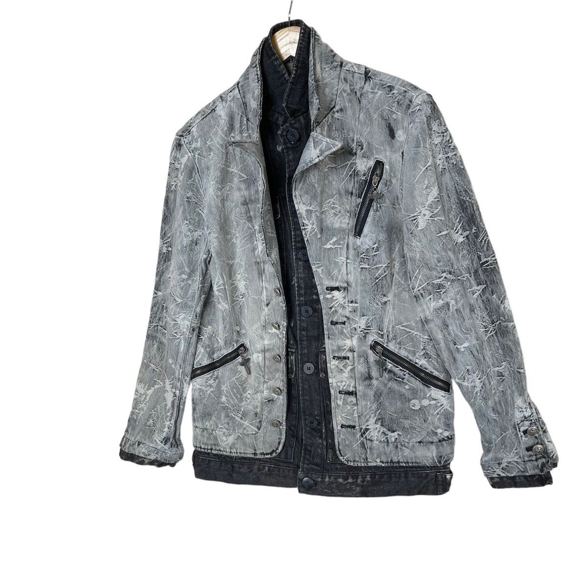 Vintage Bemings-Sho Double Breast Button Up Denim Jacket Size US S / EU 44-46 / 1 - 3 Thumbnail