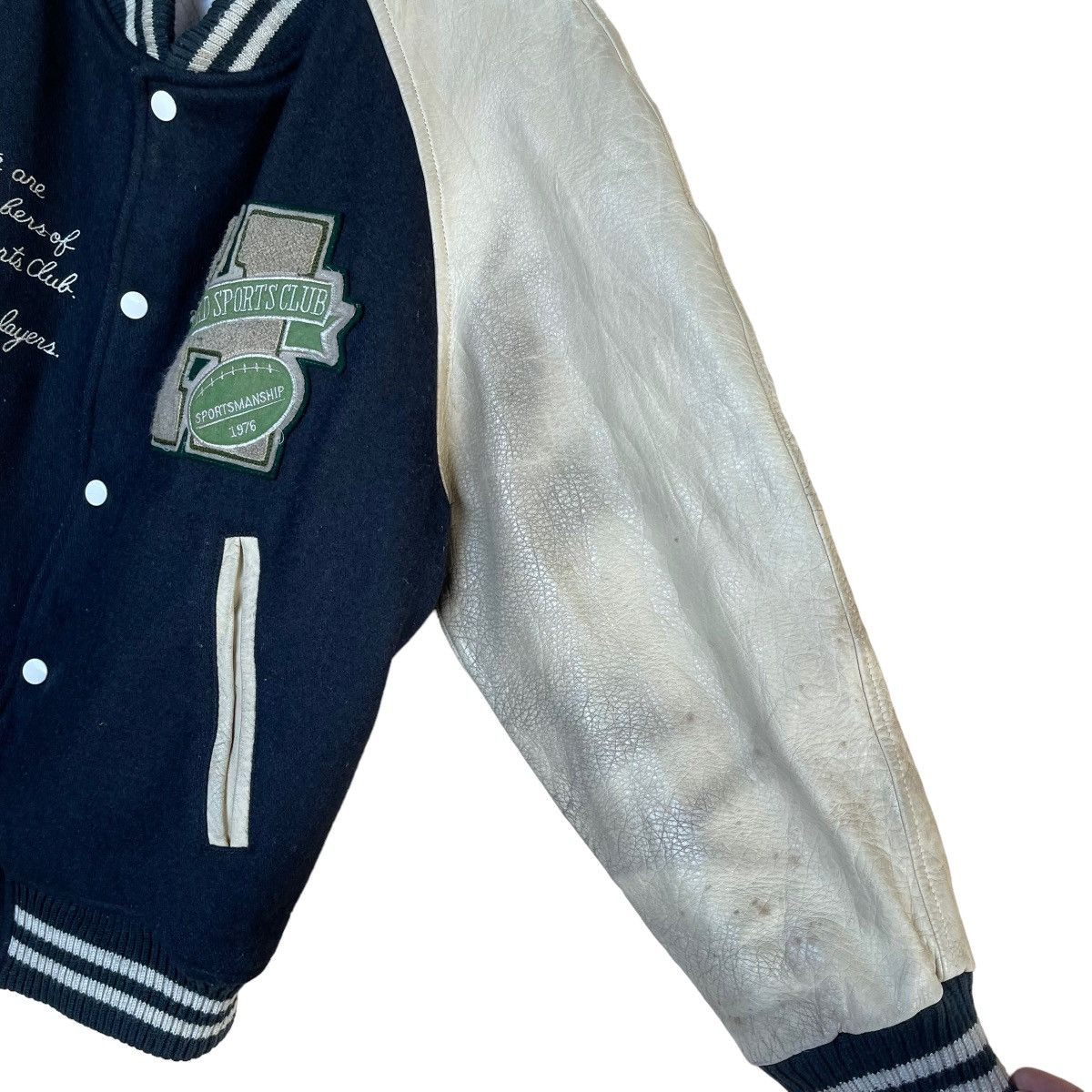 Other 90s Harvard Sports Club Wool Varsity Leather Sleeve Jacket Size US M / EU 48-50 / 2 - 14 Thumbnail