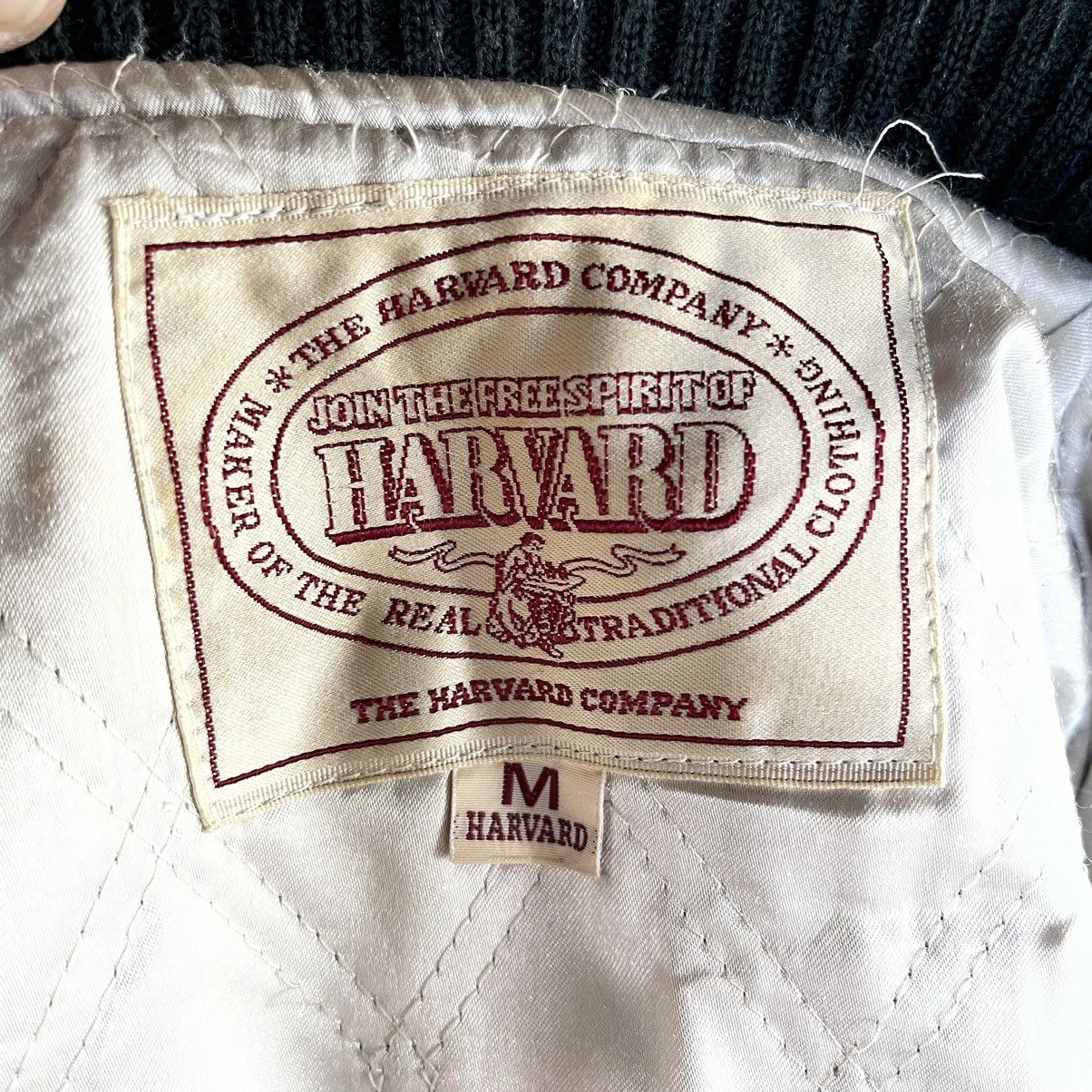 Other 90s Harvard Sports Club Wool Varsity Leather Sleeve Jacket Size US M / EU 48-50 / 2 - 17 Thumbnail