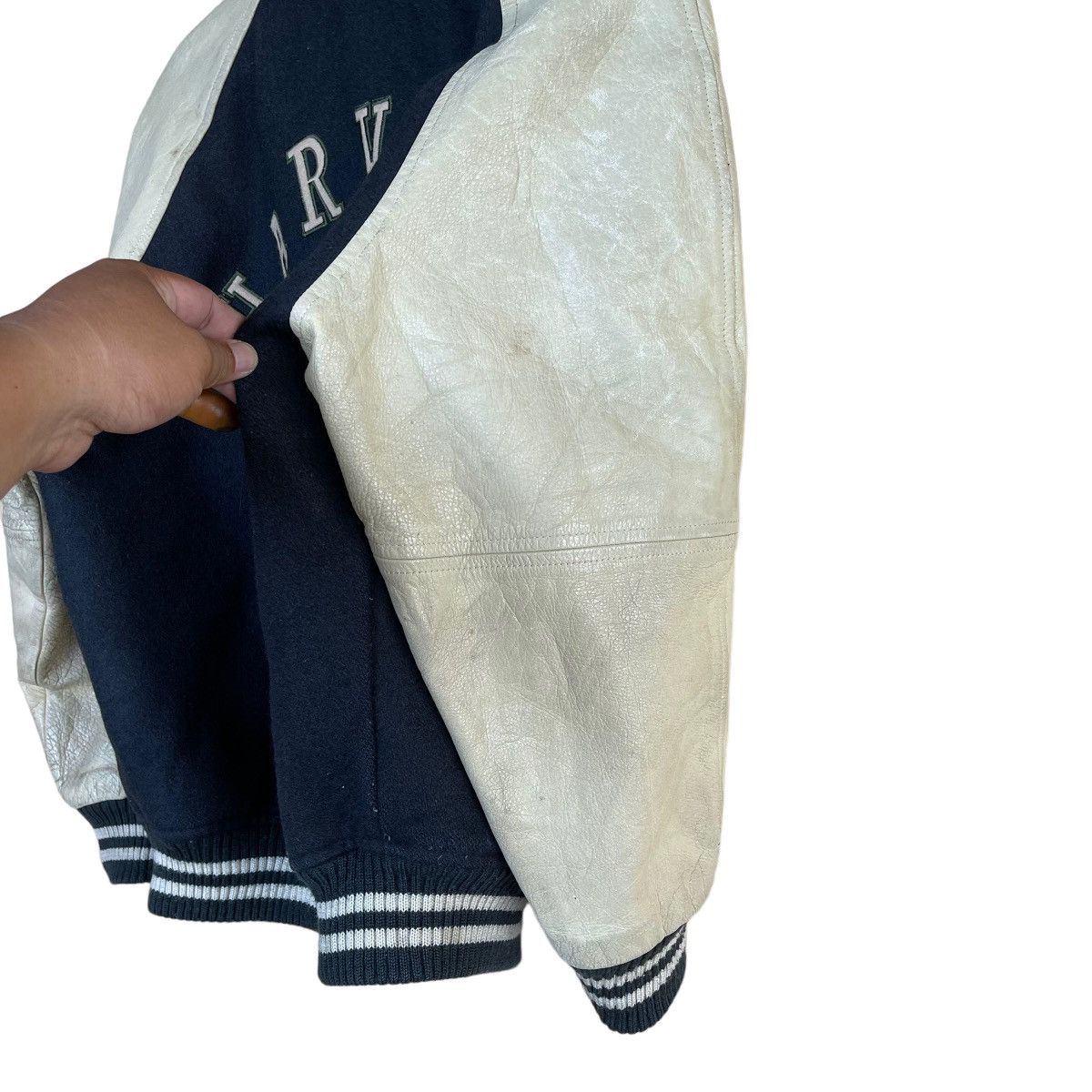 Other 90s Harvard Sports Club Wool Varsity Leather Sleeve Jacket Size US M / EU 48-50 / 2 - 5 Thumbnail