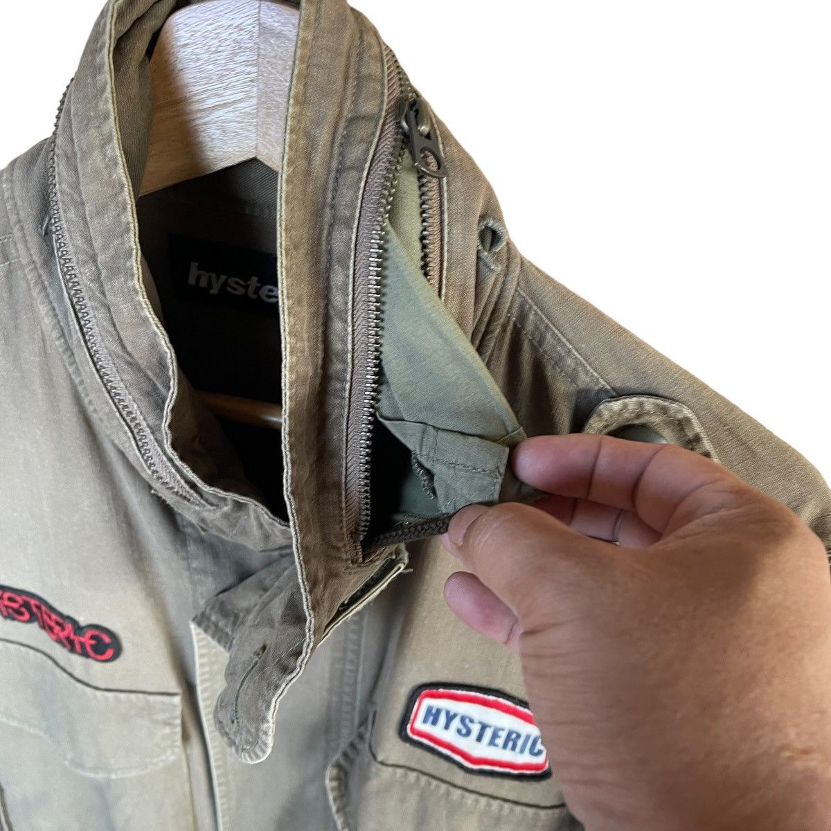 Hysteric Glamour Vintage Hysteric Glamour Army Zipper Jacket Size L Size US L / EU 52-54 / 3 - 7 Thumbnail