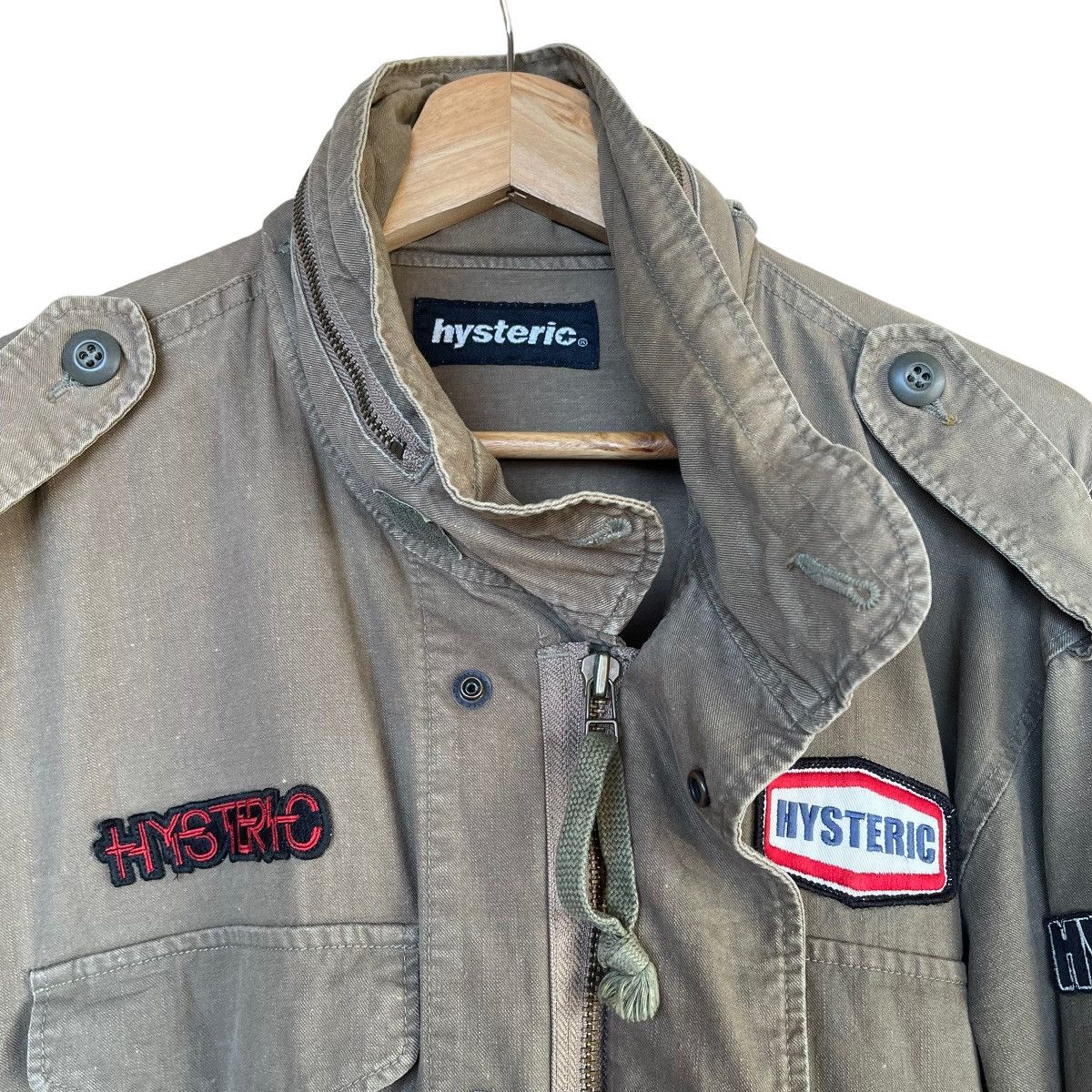Hysteric Glamour Vintage Hysteric Glamour Army Zipper Jacket Size L Size US L / EU 52-54 / 3 - 5 Thumbnail