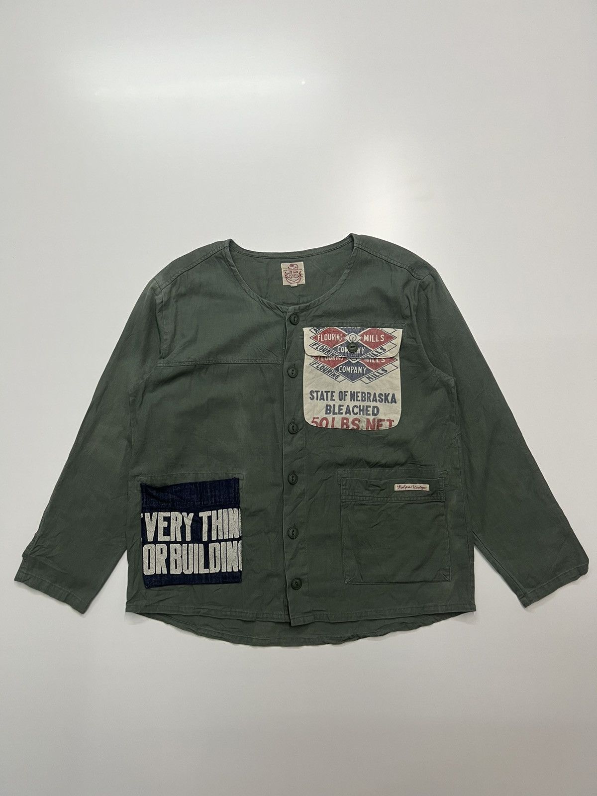 Japanese Brand 🔥POLPO VINTAGE FLOURING MILLS COMPANY Size US M / EU 48-50 / 2 - 1 Thumbnail
