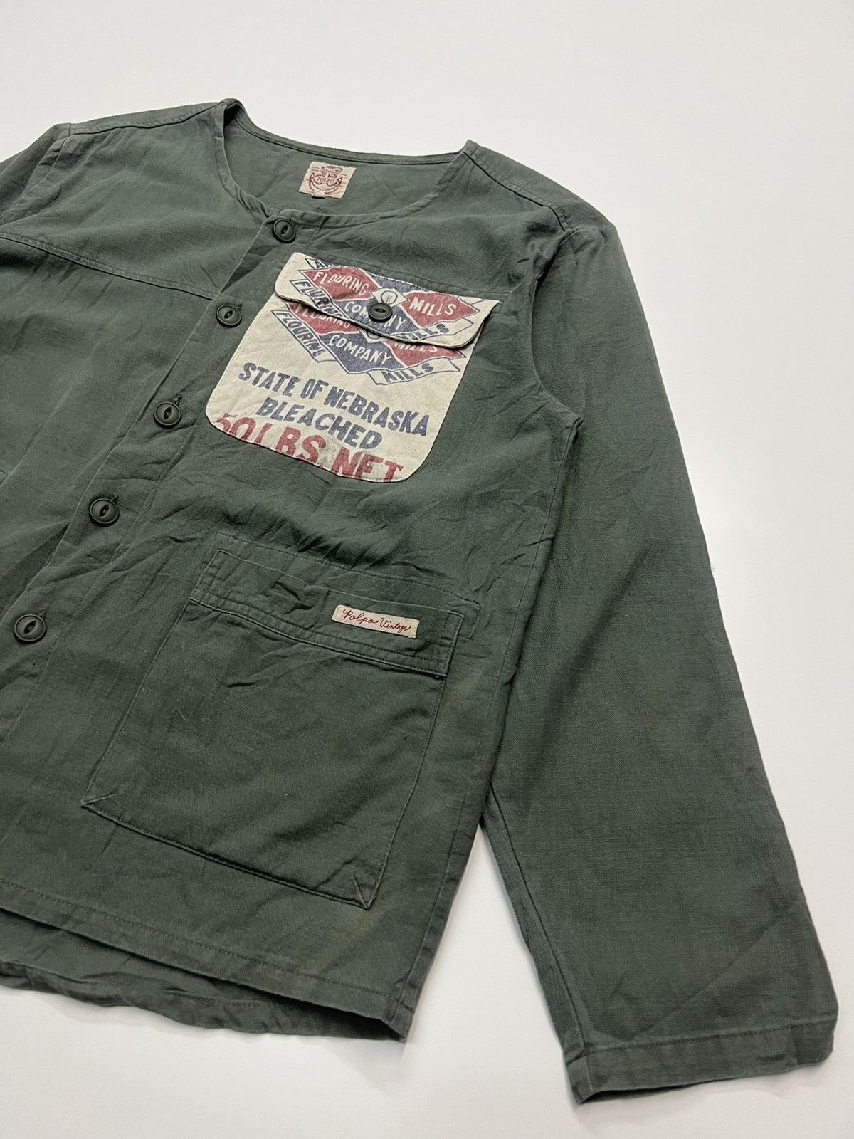 Japanese Brand 🔥POLPO VINTAGE FLOURING MILLS COMPANY Size US M / EU 48-50 / 2 - 5 Thumbnail