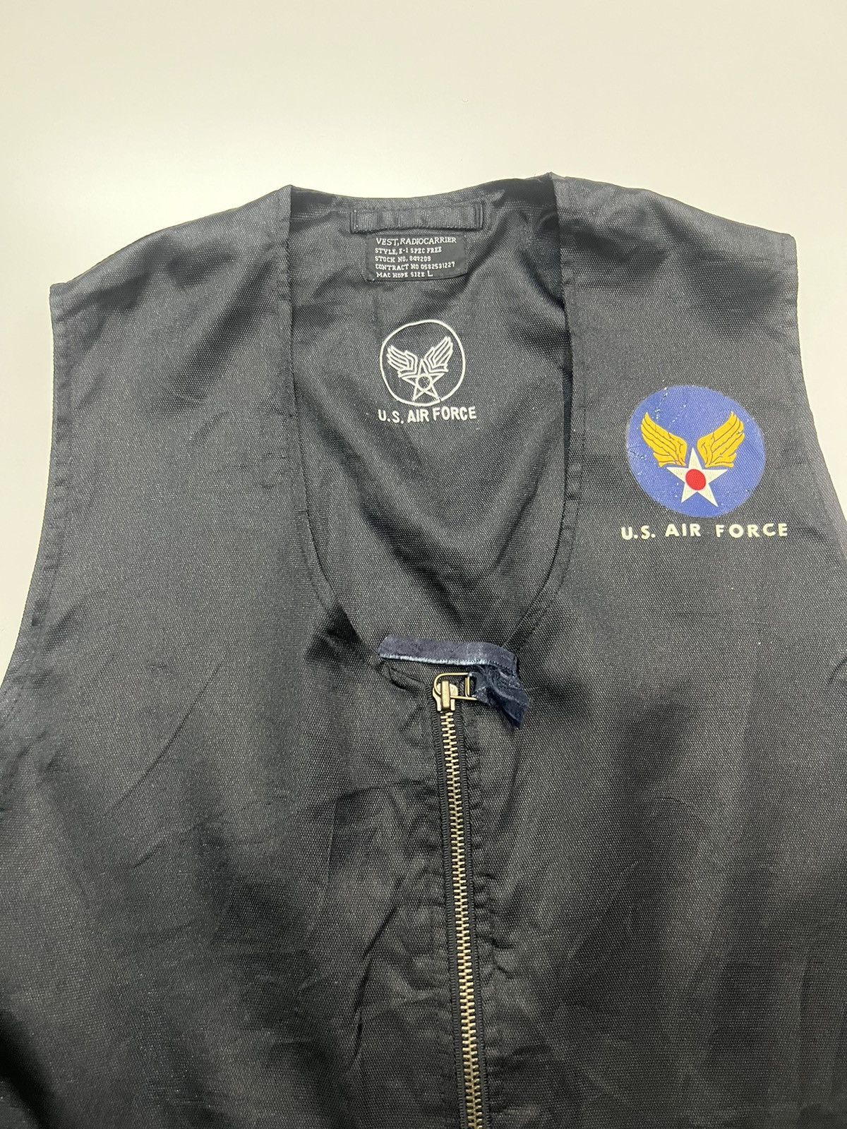Other 🔥VINTAGE US AIR FORCE VEST RADIO CARRIER Size US L / EU 52-54 / 3 - 4 Thumbnail