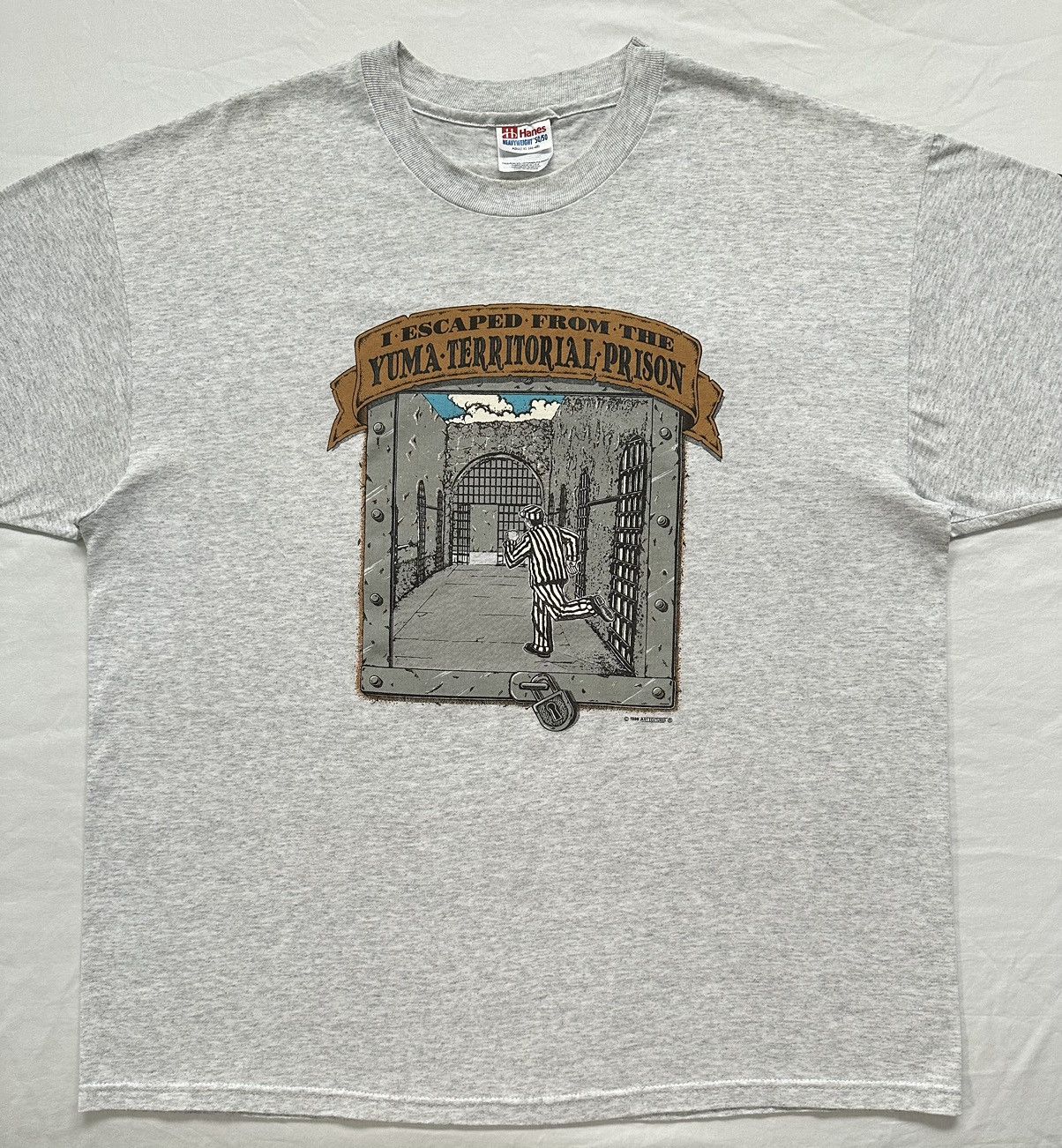 Vintage Vintage 90s Prison Escape Graphic T-Shirt Size US XL / EU 56 / 4 - 3 Thumbnail