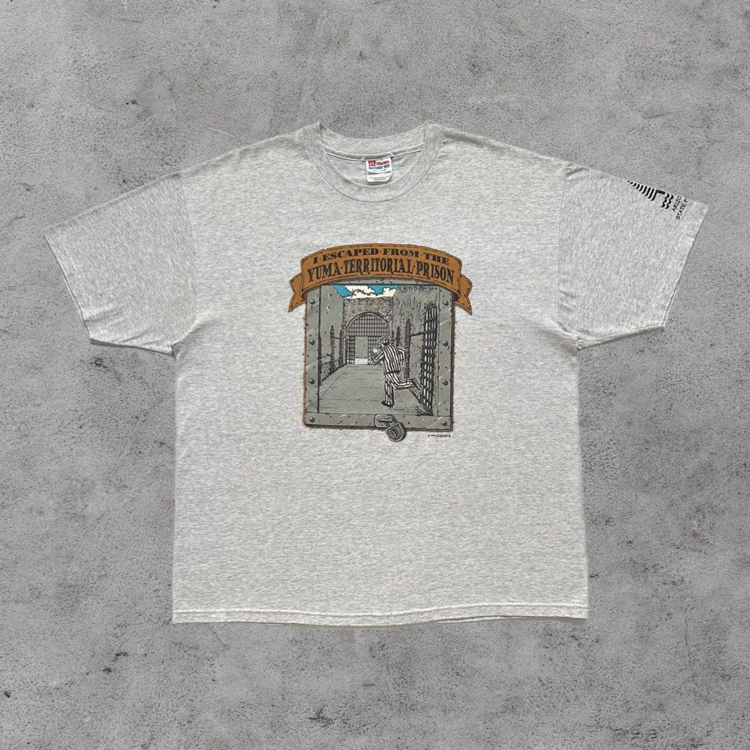 Vintage Vintage 90s Prison Escape Graphic T-Shirt Size US XL / EU 56 / 4 - 1 Thumbnail