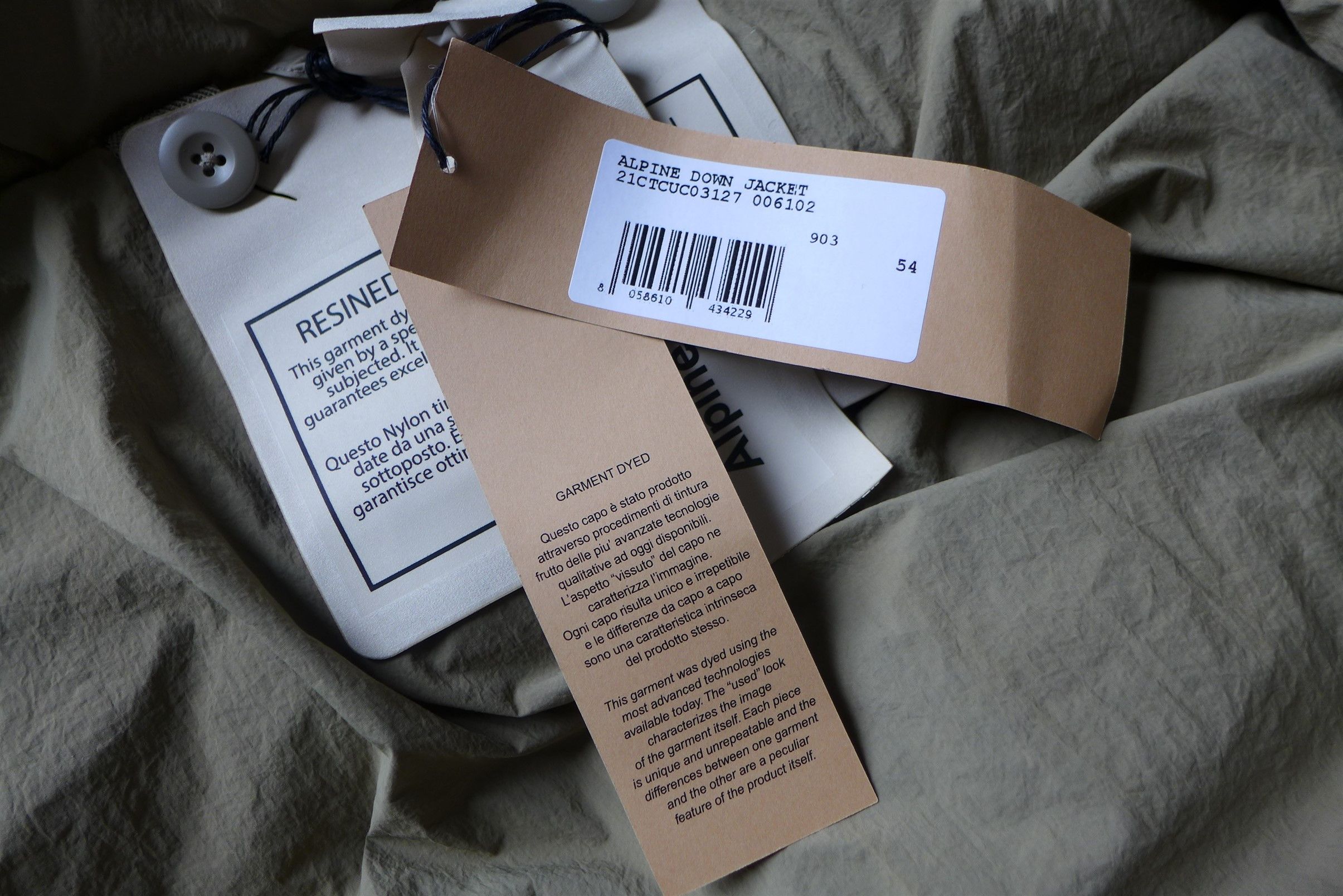 Ten C Ten C Alpine Down Jacket - Pale Taupe Size US L / EU 52-54 / 3 - 14 Thumbnail