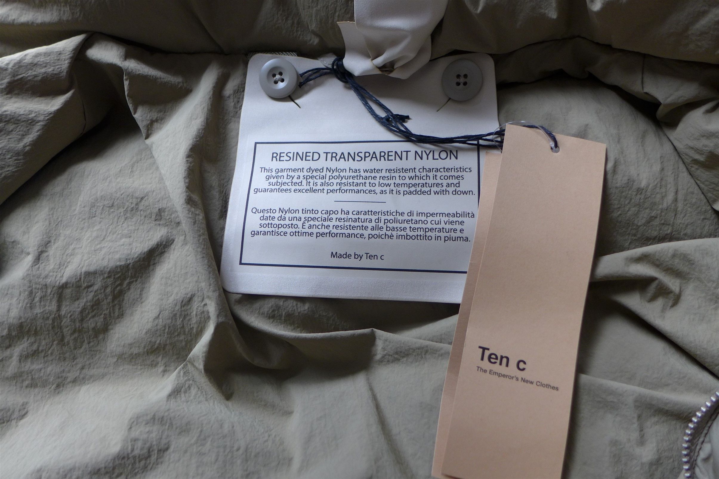 Ten C Ten C Alpine Down Jacket - Pale Taupe Size US L / EU 52-54 / 3 - 13 Thumbnail