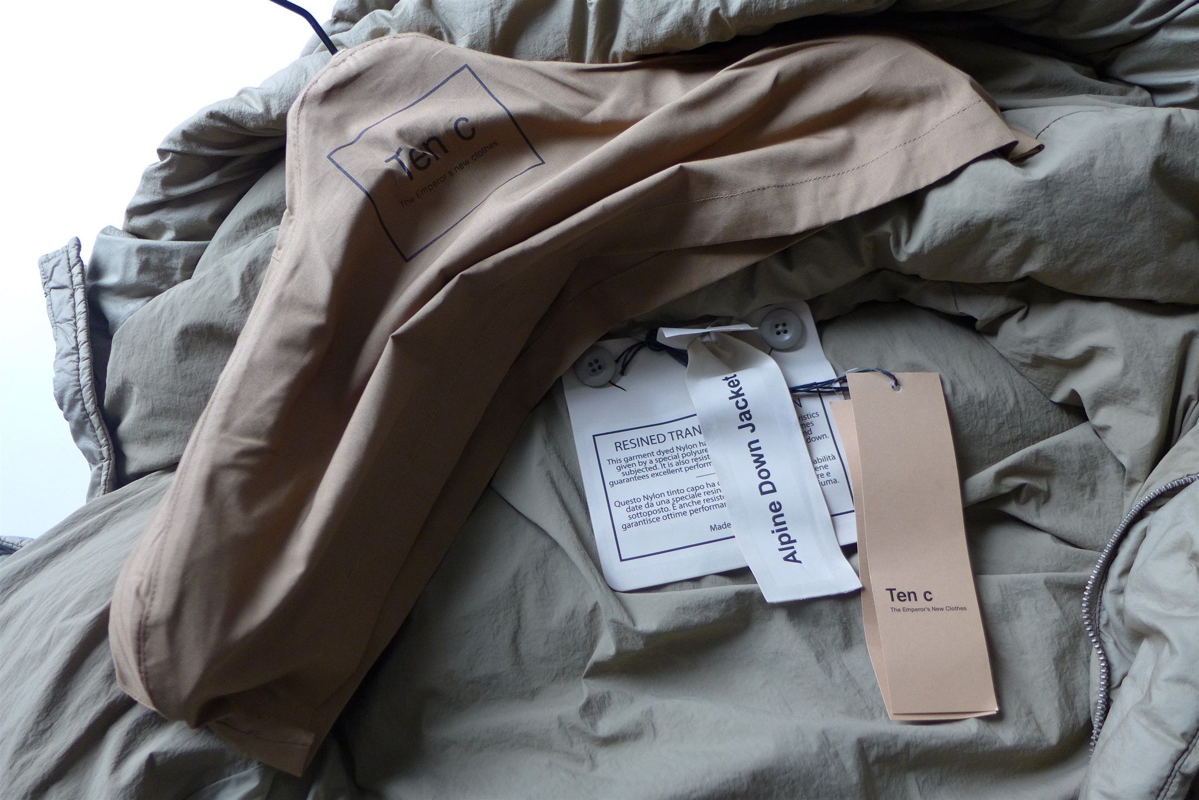 Ten C Ten C Alpine Down Jacket - Pale Taupe Size US L / EU 52-54 / 3 - 11 Thumbnail