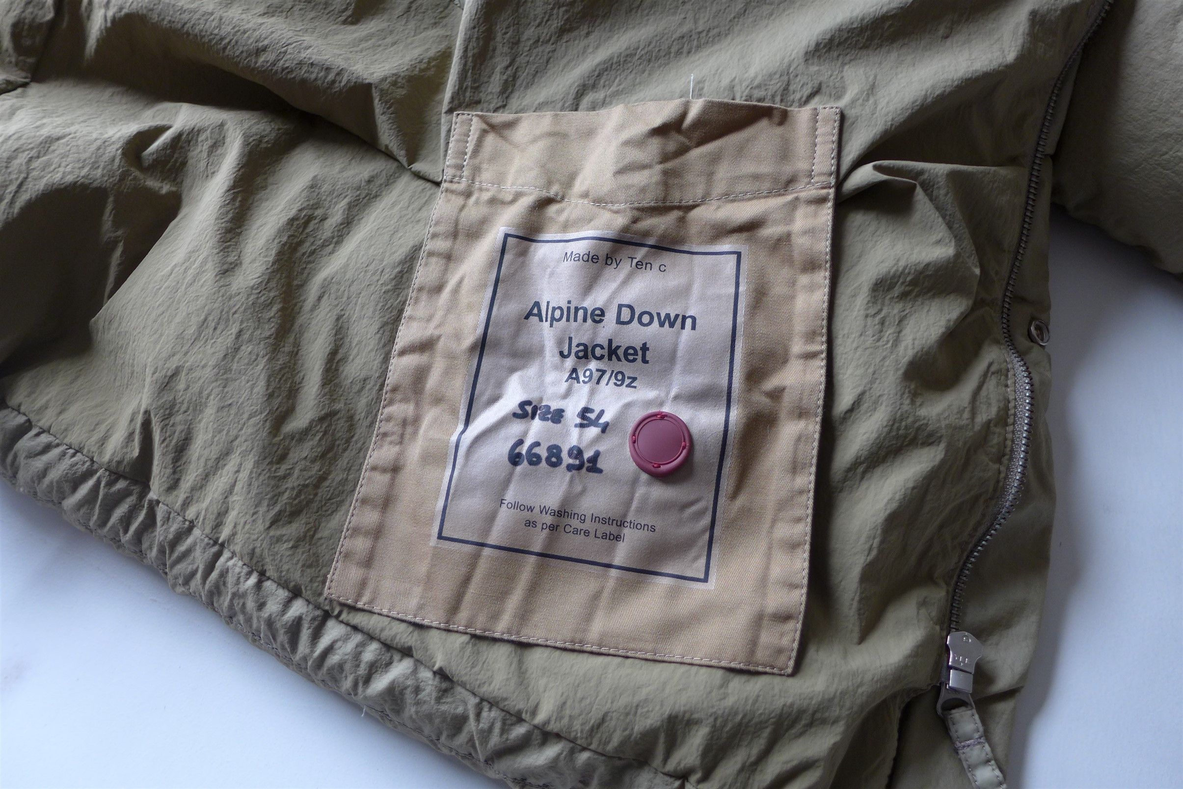Ten C Ten C Alpine Down Jacket - Pale Taupe Size US L / EU 52-54 / 3 - 15 Thumbnail