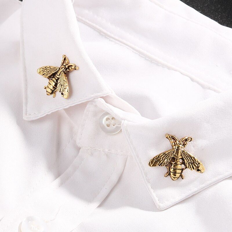 Other 2Pcs Retro Bee Brooch Badge Broach Lapel Pin Gifts For Him Size ONE SIZE - 1 Thumbnail