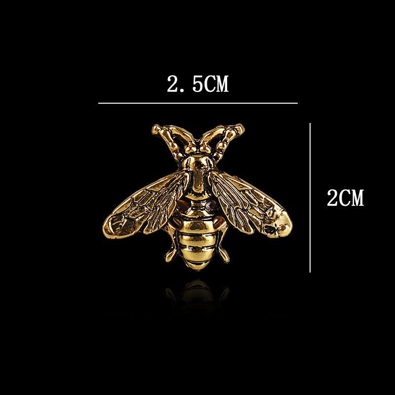Other 2Pcs Retro Bee Brooch Badge Broach Lapel Pin Gifts For Him Size ONE SIZE - 5 Thumbnail