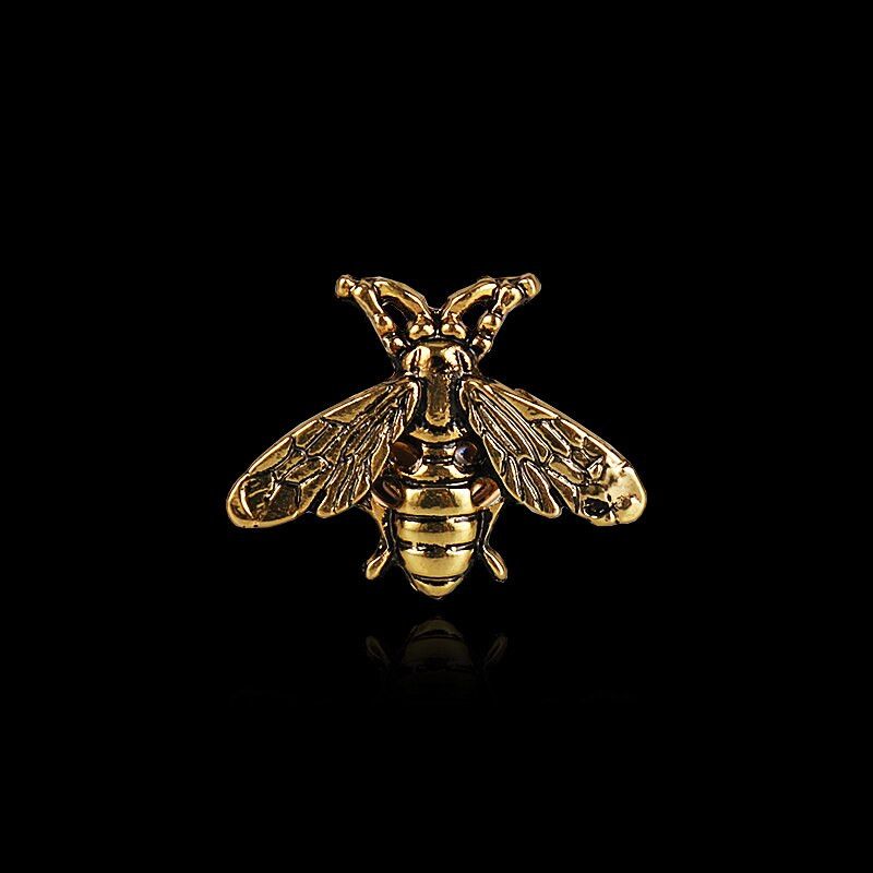 Other 2Pcs Retro Bee Brooch Badge Broach Lapel Pin Gifts For Him Size ONE SIZE - 2 Thumbnail