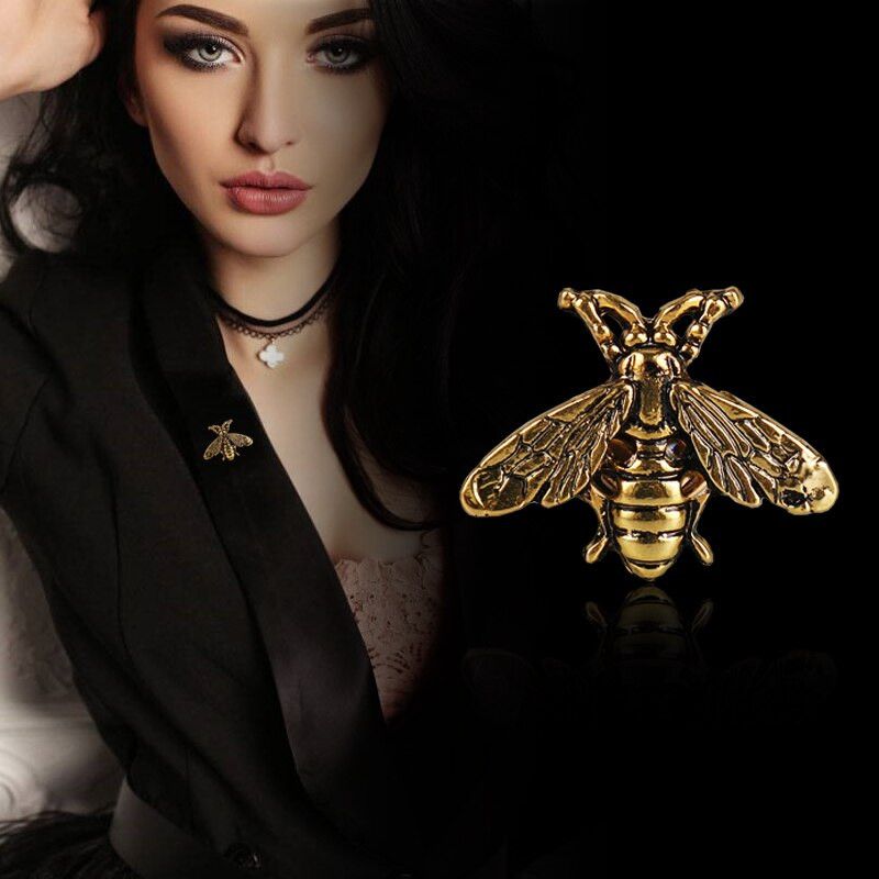 Other 2Pcs Retro Bee Brooch Badge Broach Lapel Pin Gifts For Him Size ONE SIZE - 3 Thumbnail