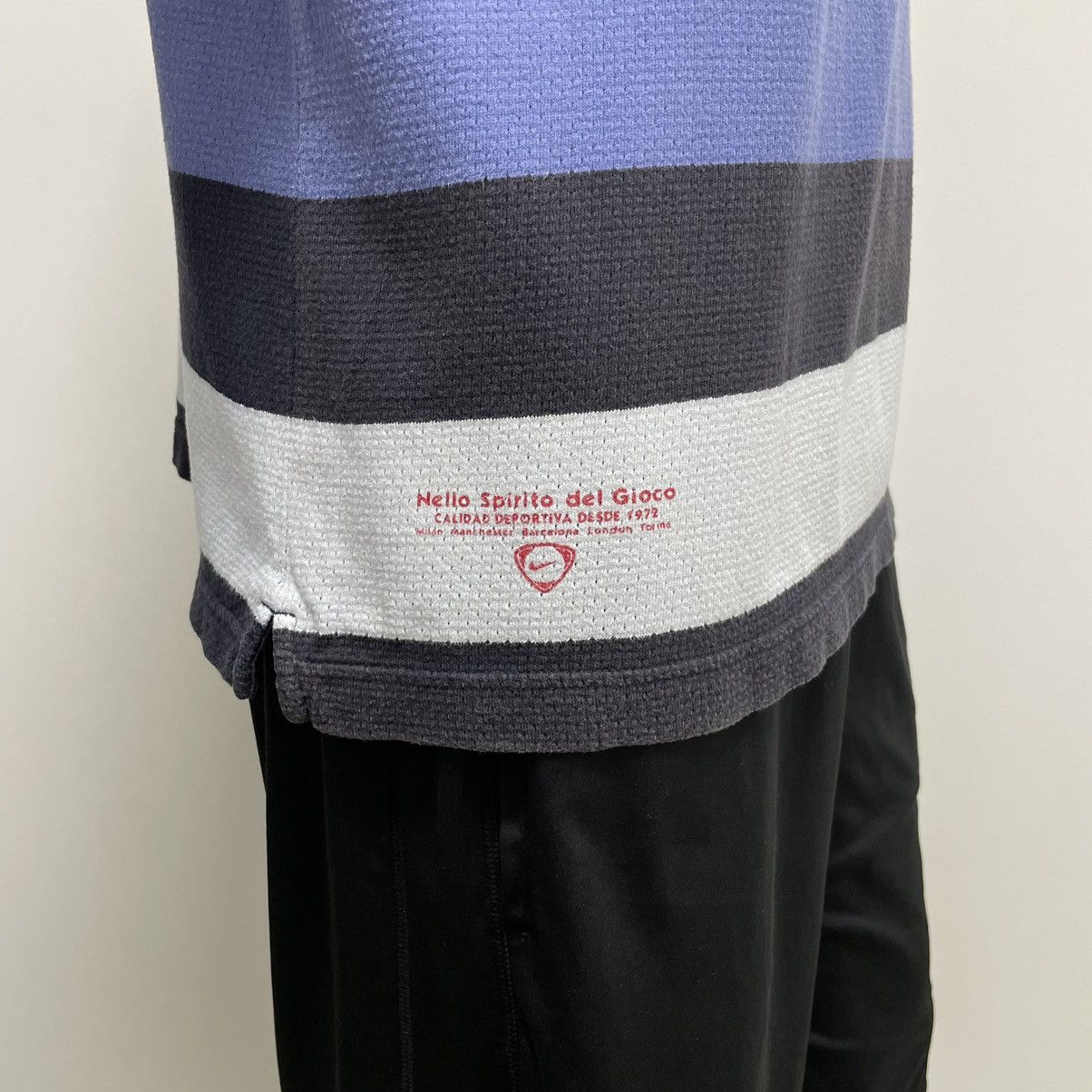 Nike Vintage Nike Football striped polo Size US XL / EU 56 / 4 - 5 Thumbnail