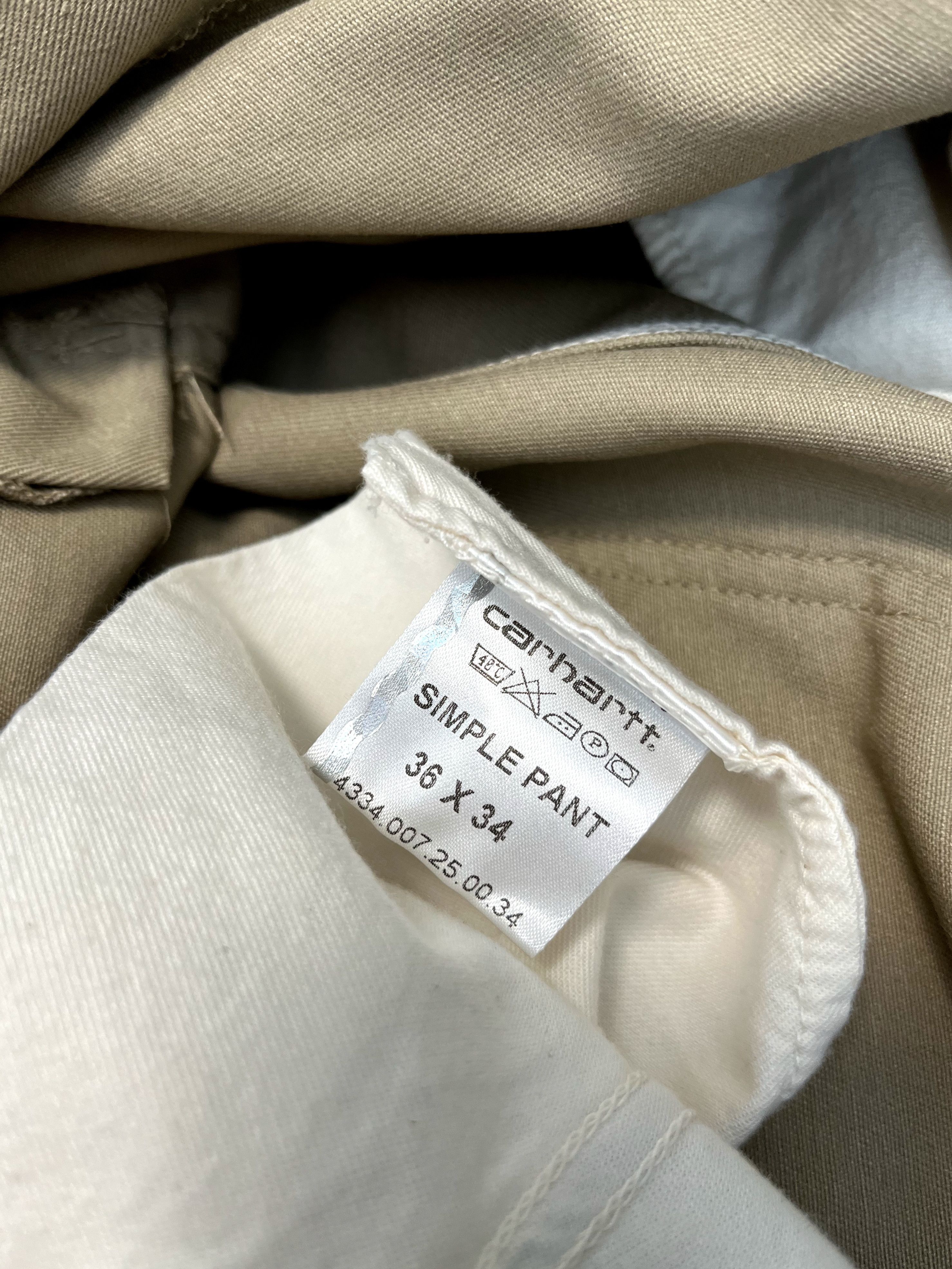 Carhartt × Carhartt Wip ‼️BNWT‼️CARHARTT Size 36×34 Simple Pant Beige Streetwear Jns Size US 36 / EU 52 - 8 Thumbnail