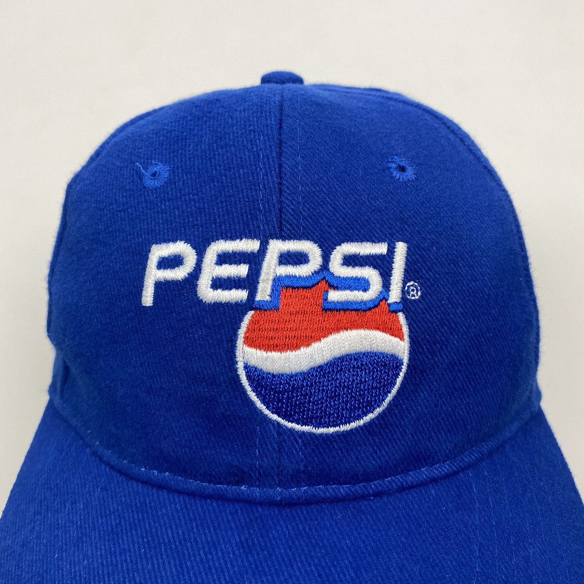 Vintage 1990’s Vintage Pepsi Embroidered Logo Snap Back Cap Size ONE SIZE - 6 Thumbnail