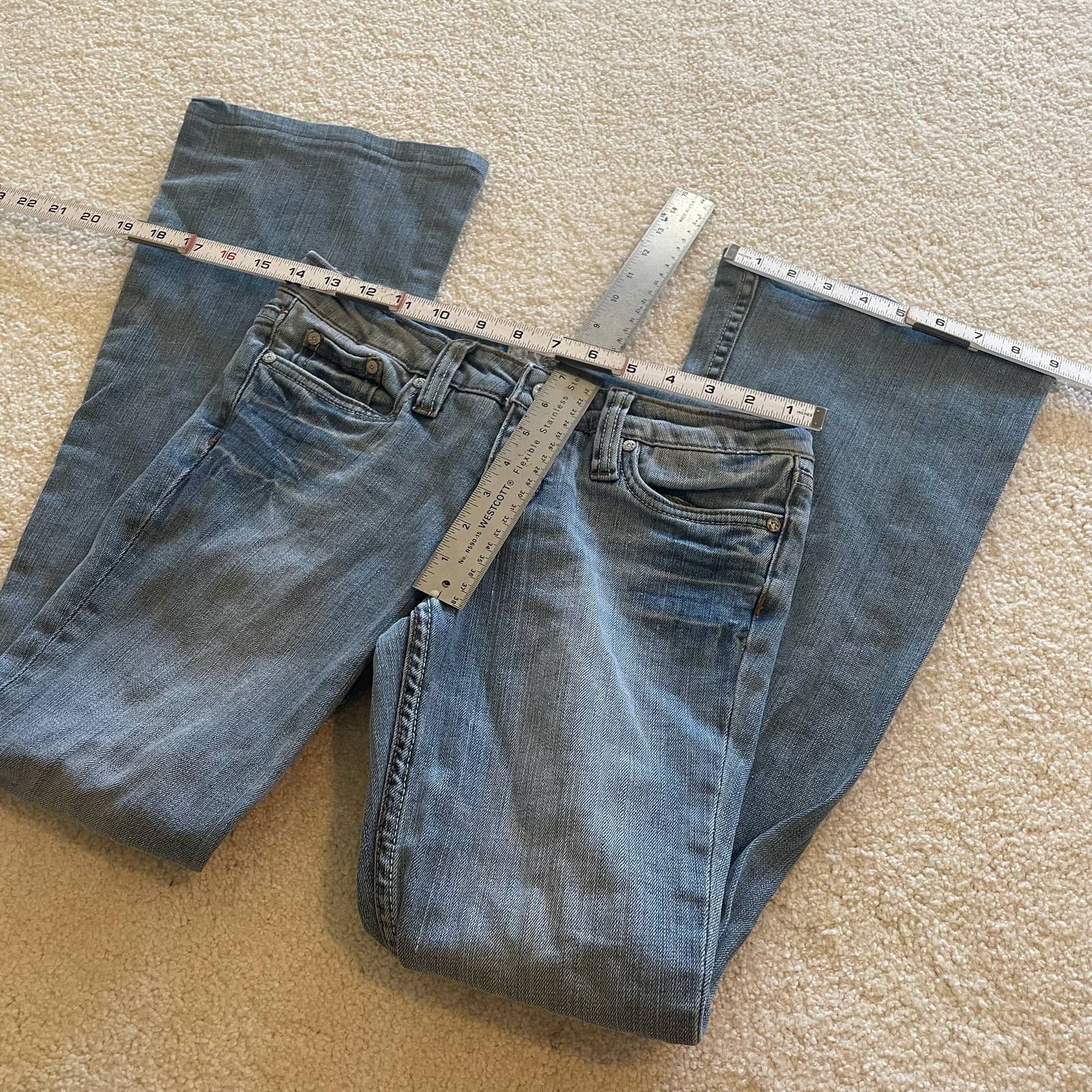 Japanese Brand × Vintage y2k refuge flare jeans size 3L Size 28" / US 6 / IT 42 - 7 Thumbnail