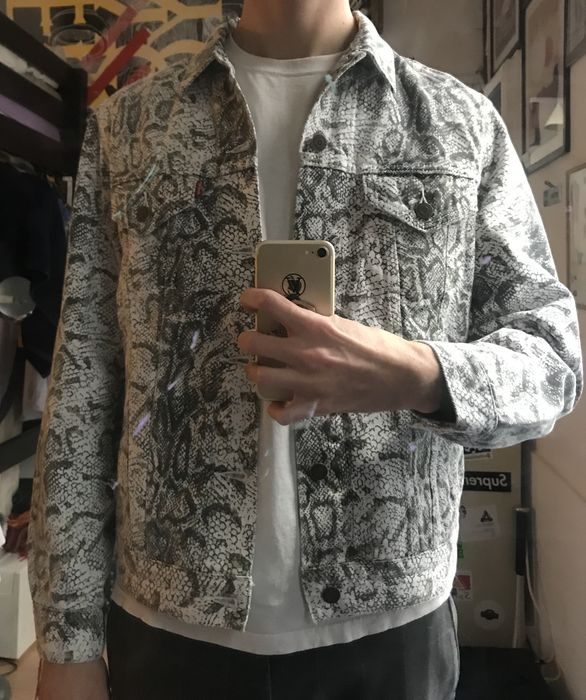 Supreme Supreme x Levis Snakeskin Trucker Jacket | Grailed