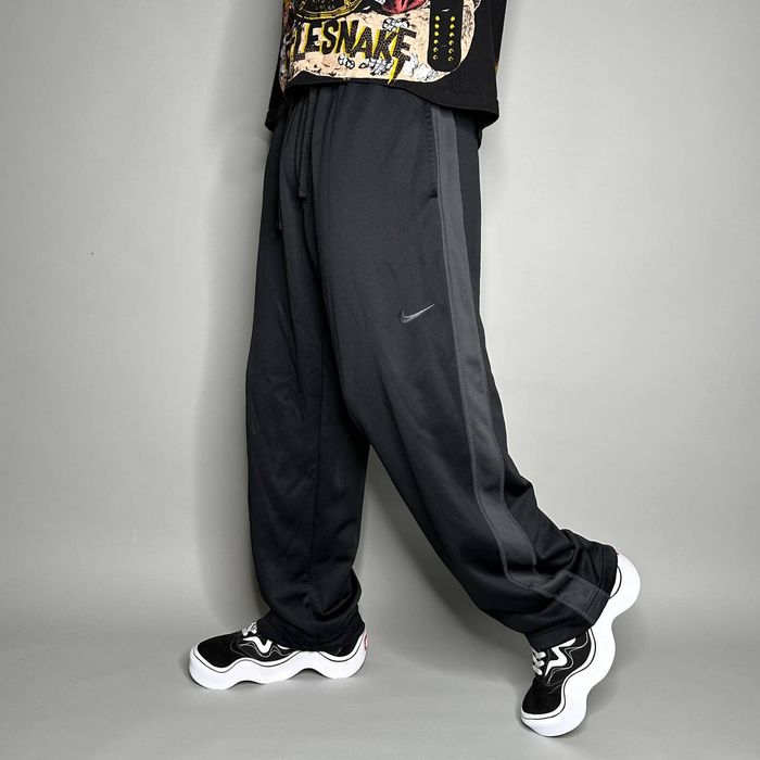 Nike Nike Sweatpants Black Polyester Grey Swoosh Therma Baggy