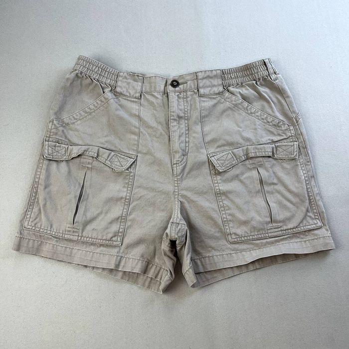 Cabelas Cabelas Cargo Shorts Mens 34 Tan Canvas Khaki Outdoor Hiking