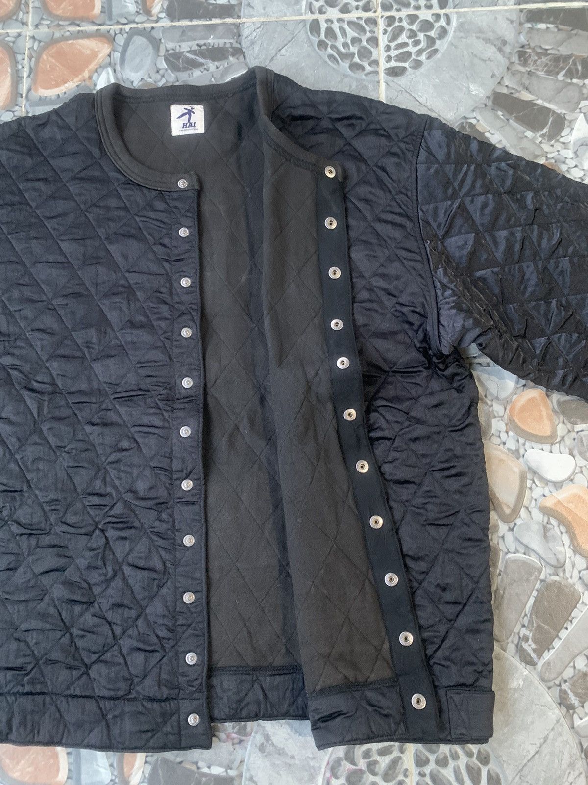 Hai Sporting Gear × Issey Miyake × Vintage 90’s HSG Issey Miyake Mandarin Collar Quilted Jacket Size US M / EU 48-50 / 2 - 15 Thumbnail