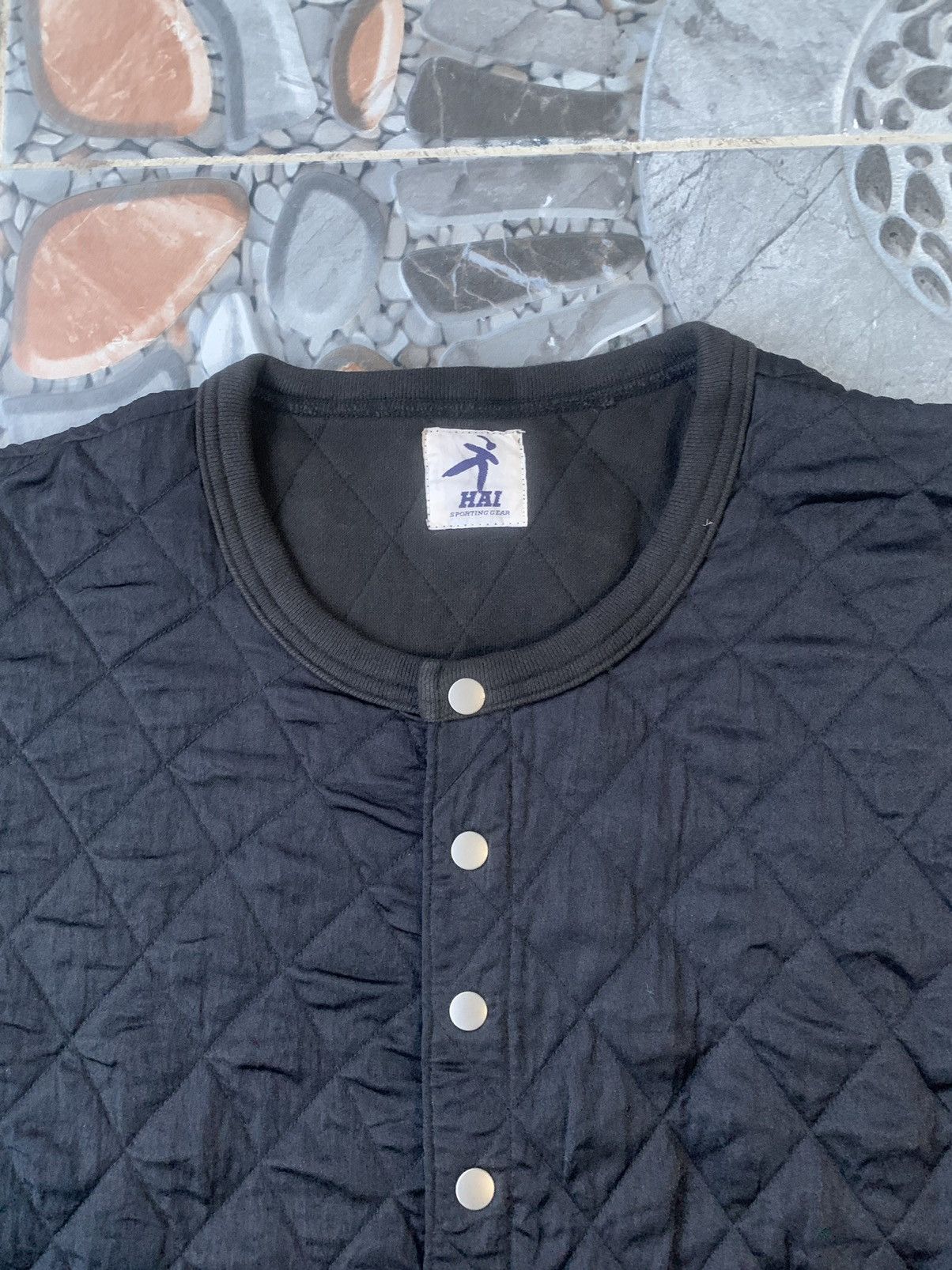 Hai Sporting Gear × Issey Miyake × Vintage 90’s HSG Issey Miyake Mandarin Collar Quilted Jacket Size US M / EU 48-50 / 2 - 8 Thumbnail