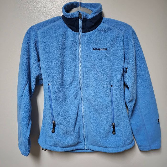 Patagonia Women's Vintage Patagonia Regulator Blue Fleece Jacket Small ...