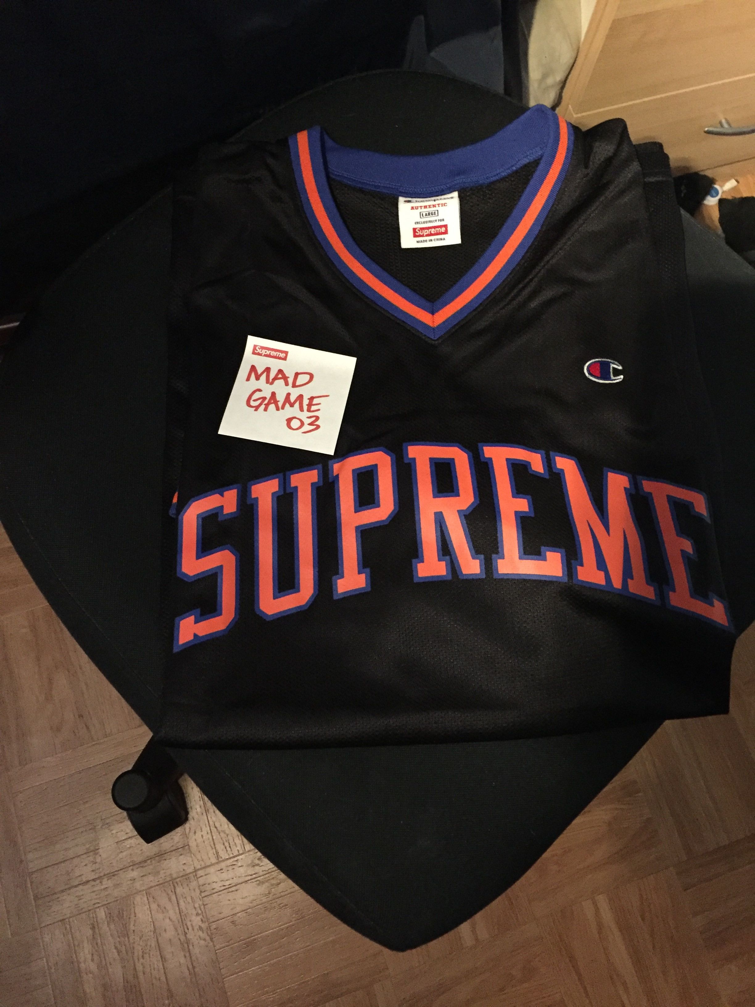 Supreme x Champion Shooting Jersey Size | Depop