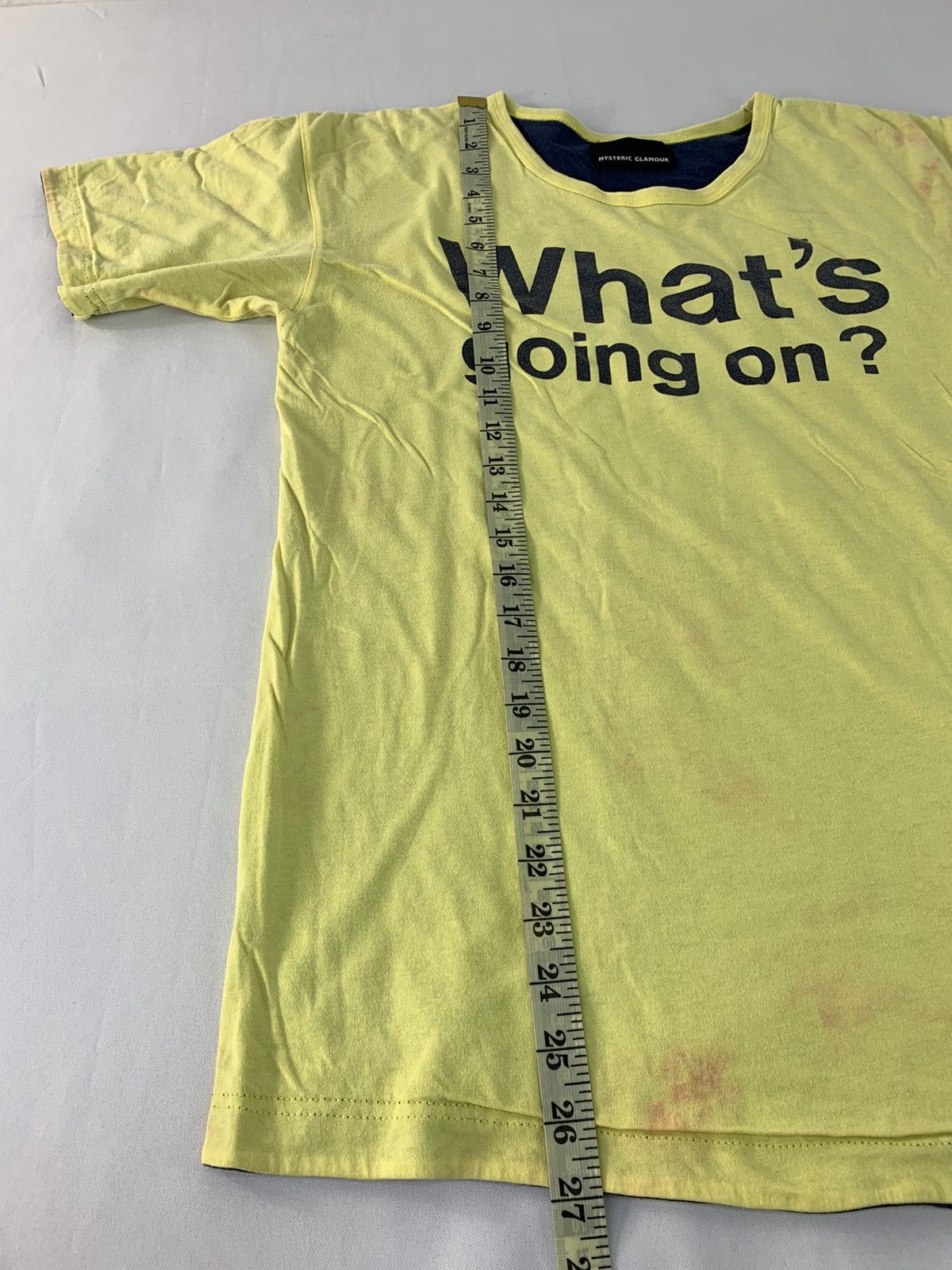 Hysteric Glamour Hype Hysteric Glamour What Going On Humour Art Tee Size US M / EU 48-50 / 2 - 7 Thumbnail