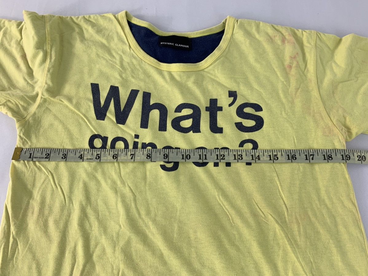 Hysteric Glamour Hype Hysteric Glamour What Going On Humour Art Tee Size US M / EU 48-50 / 2 - 6 Thumbnail