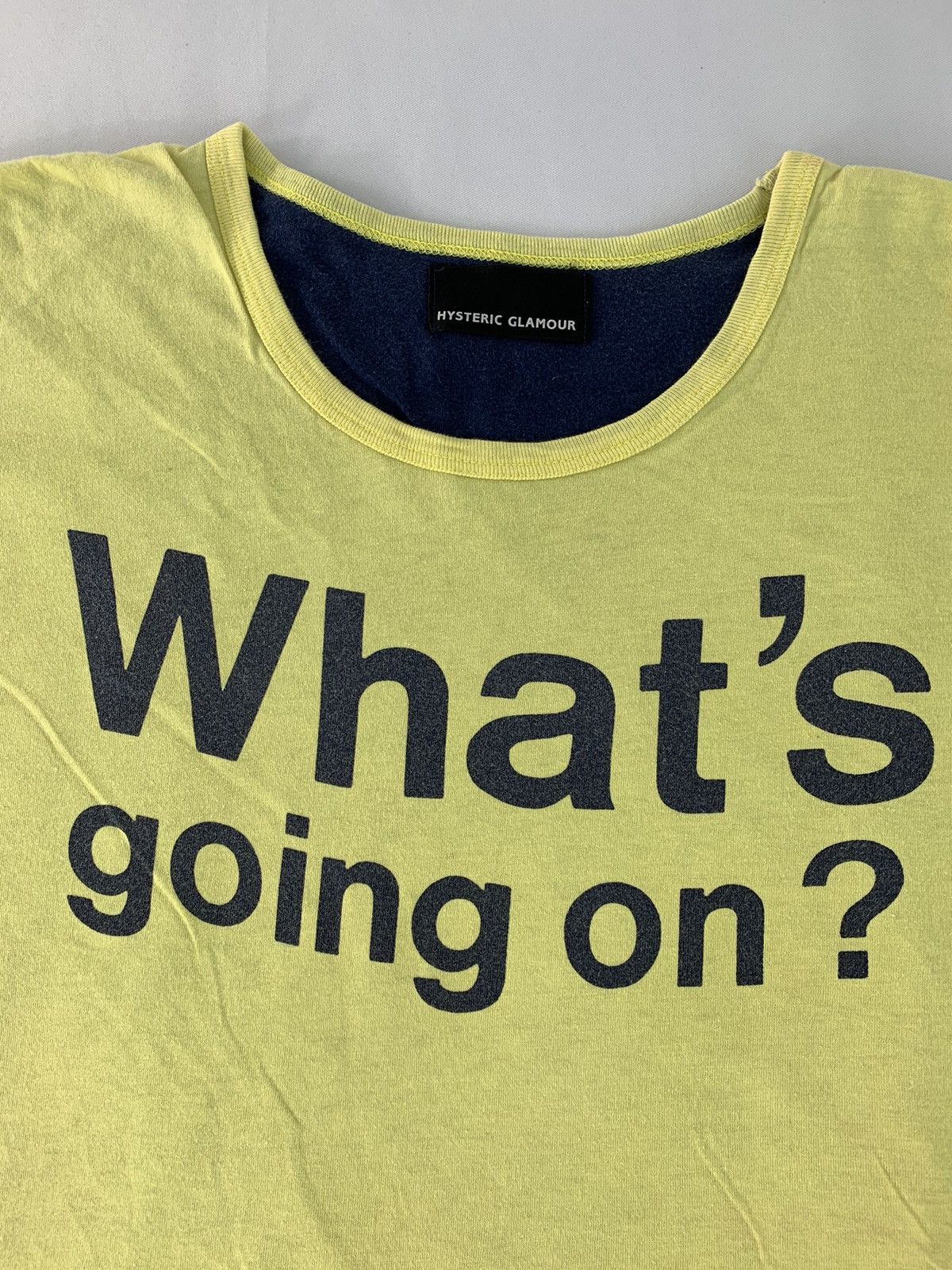 Hysteric Glamour Hype Hysteric Glamour What Going On Humour Art Tee Size US M / EU 48-50 / 2 - 3 Thumbnail