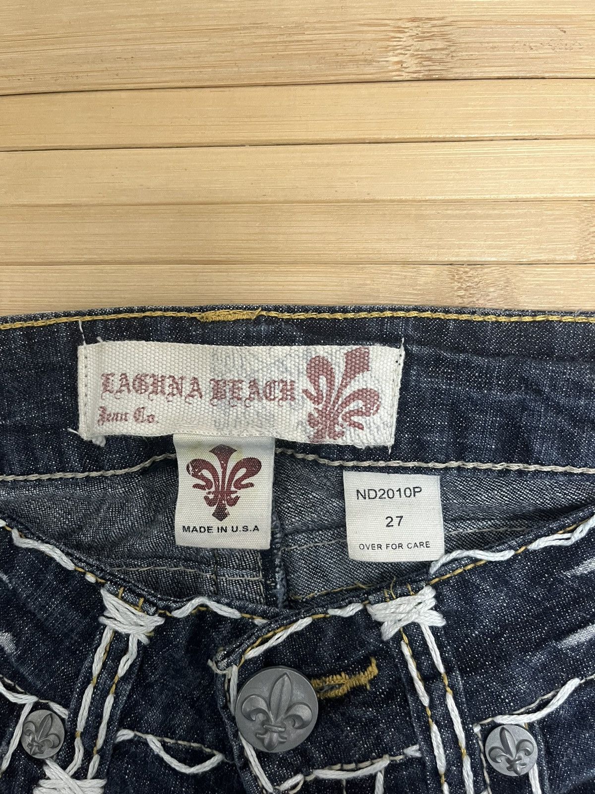 If Six Was Nine × Jean × Tornado Mart Flare jeans Vintage Laguna beach dope low rise Size 27" / US 4 / IT 40 - 6 Thumbnail