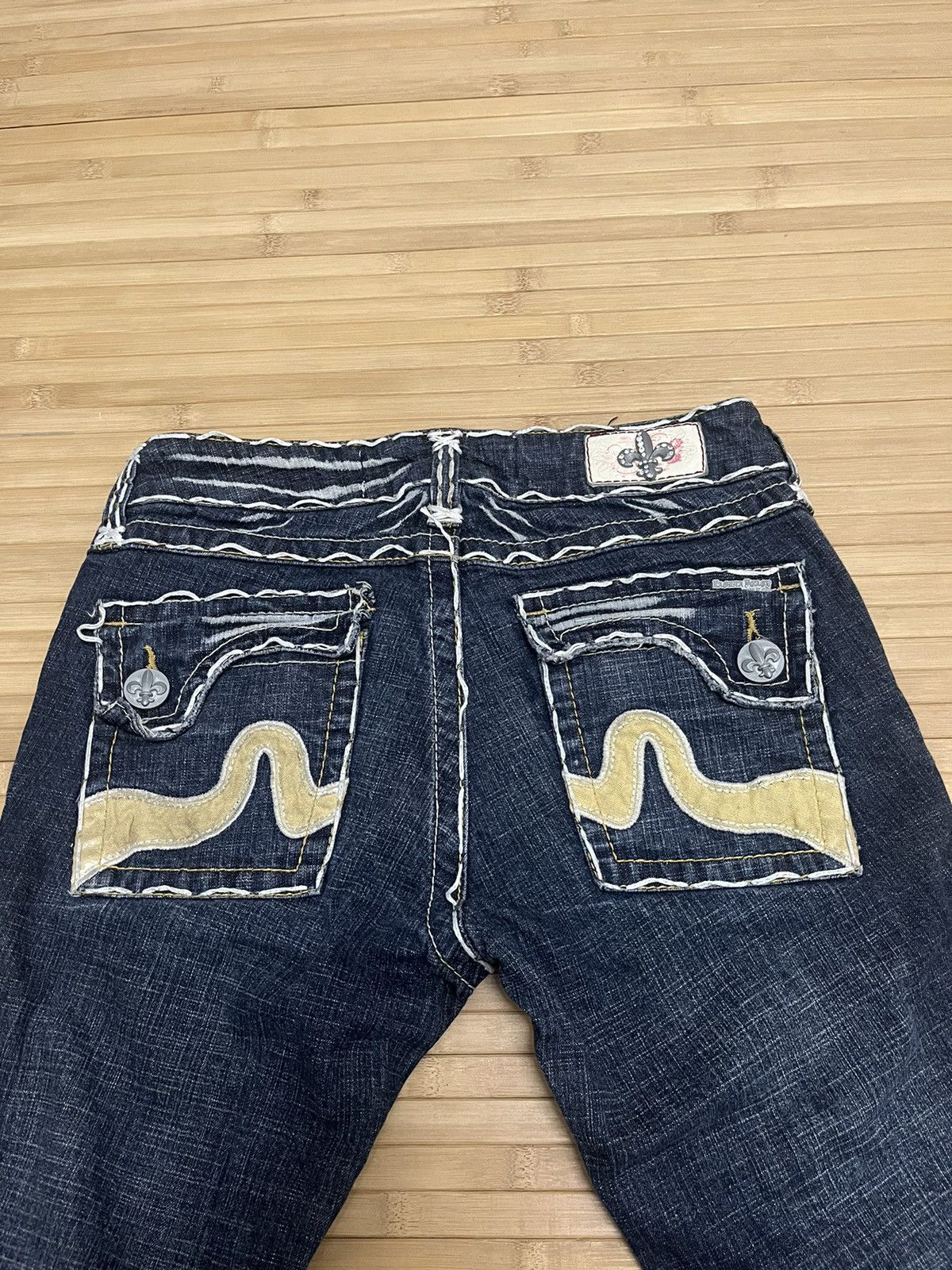 If Six Was Nine × Jean × Tornado Mart Flare jeans Vintage Laguna beach dope low rise Size 27" / US 4 / IT 40 - 4 Thumbnail
