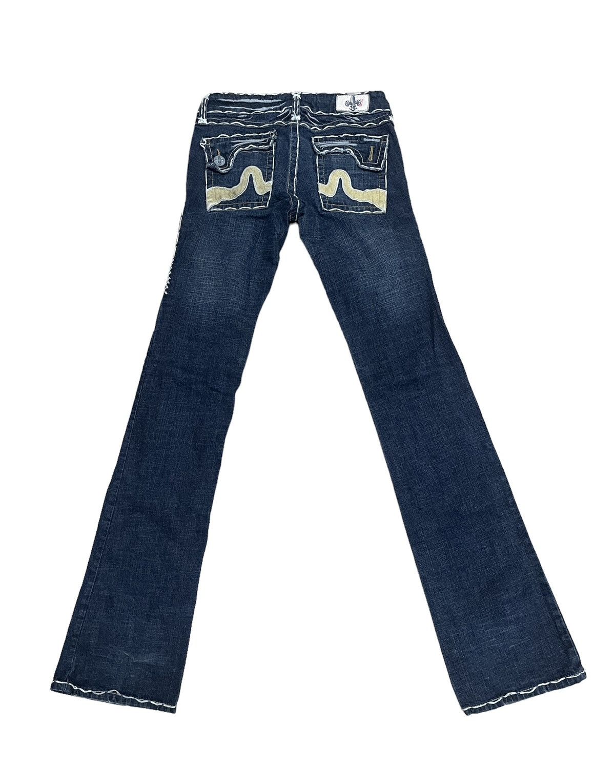 If Six Was Nine × Jean × Tornado Mart Flare jeans Vintage Laguna beach dope low rise Size 27" / US 4 / IT 40 - 1 Thumbnail
