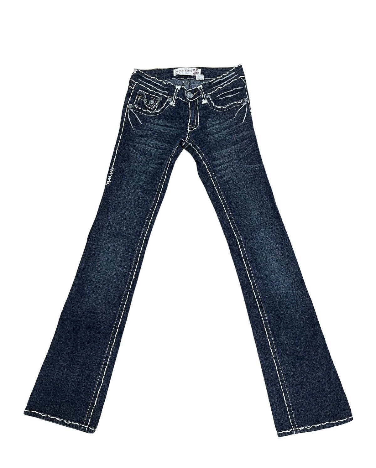 If Six Was Nine × Jean × Tornado Mart Flare jeans Vintage Laguna beach dope low rise Size 27" / US 4 / IT 40 - 2 Thumbnail