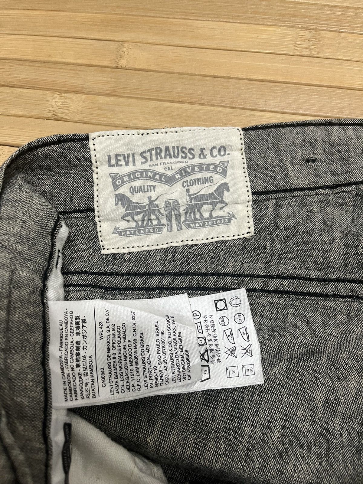 Levi's Levis linen strecthable slim cutting made in Cambodia Size US 31 - 3 Thumbnail