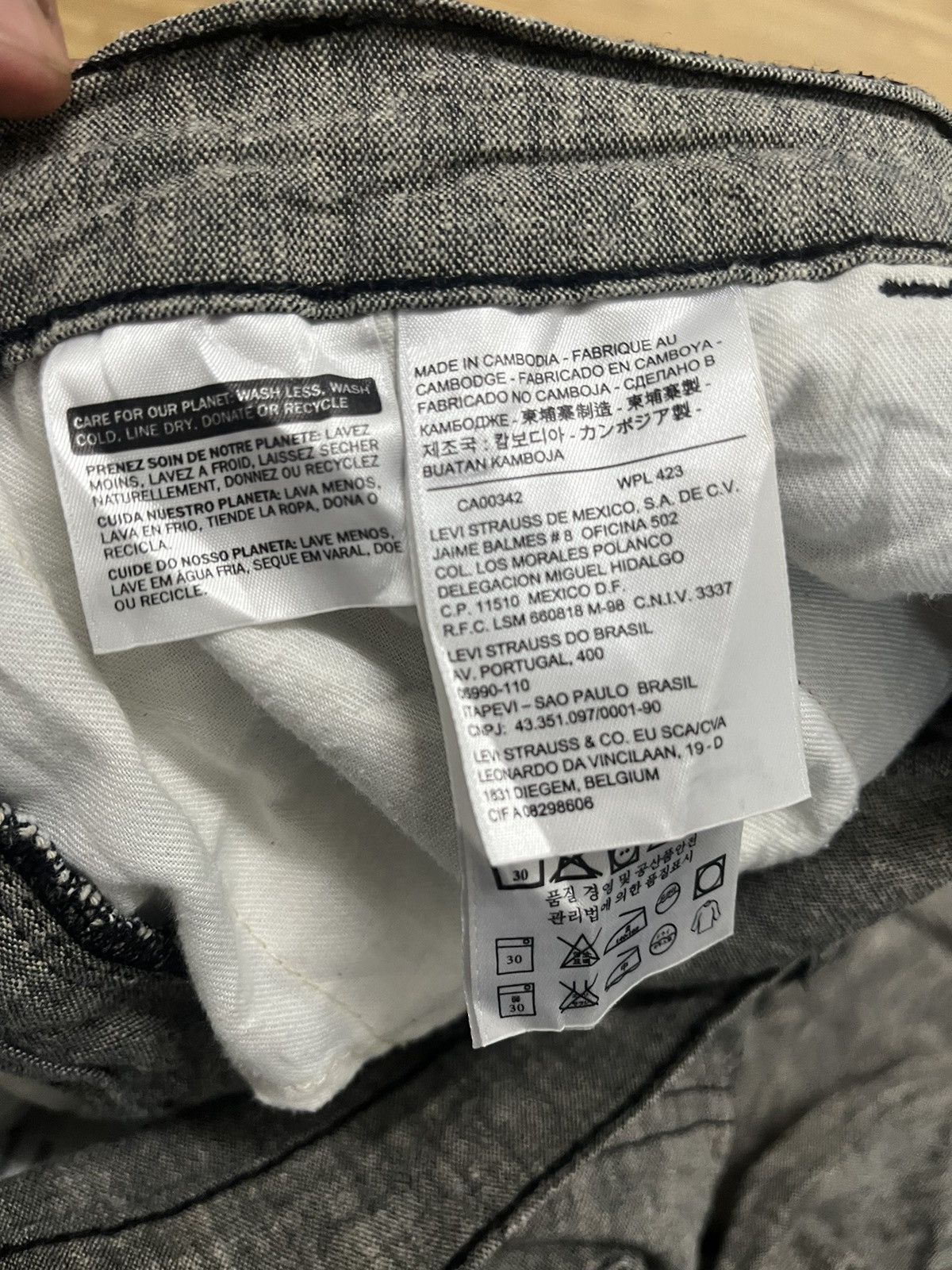Levi's Levis linen strecthable slim cutting made in Cambodia Size US 31 - 4 Thumbnail
