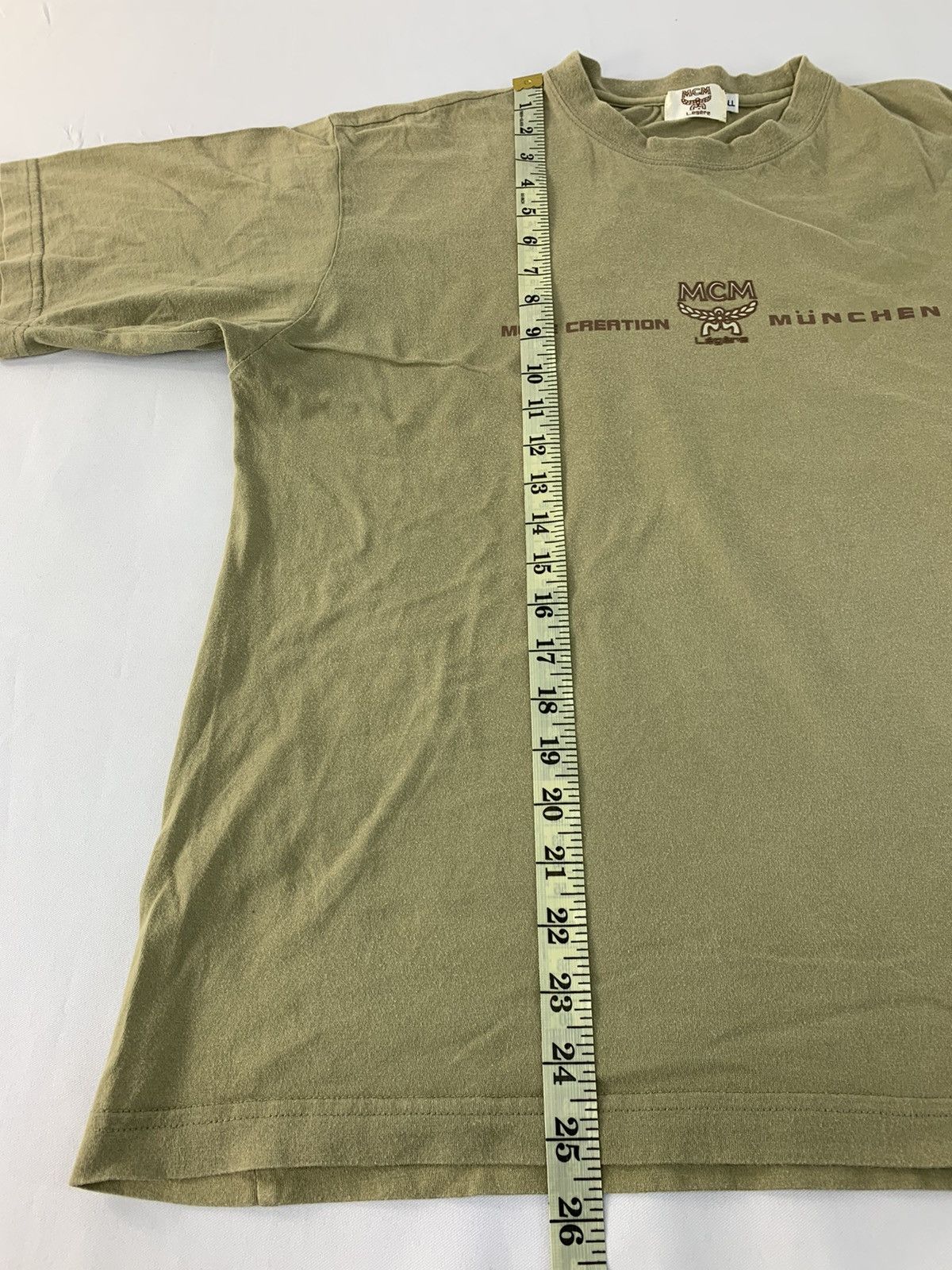 MCM × Vintage 90s MCM Legere Mode Creation Muchen Spell Out Printed Tee Size L / US 10 / IT 46 - 9 Thumbnail