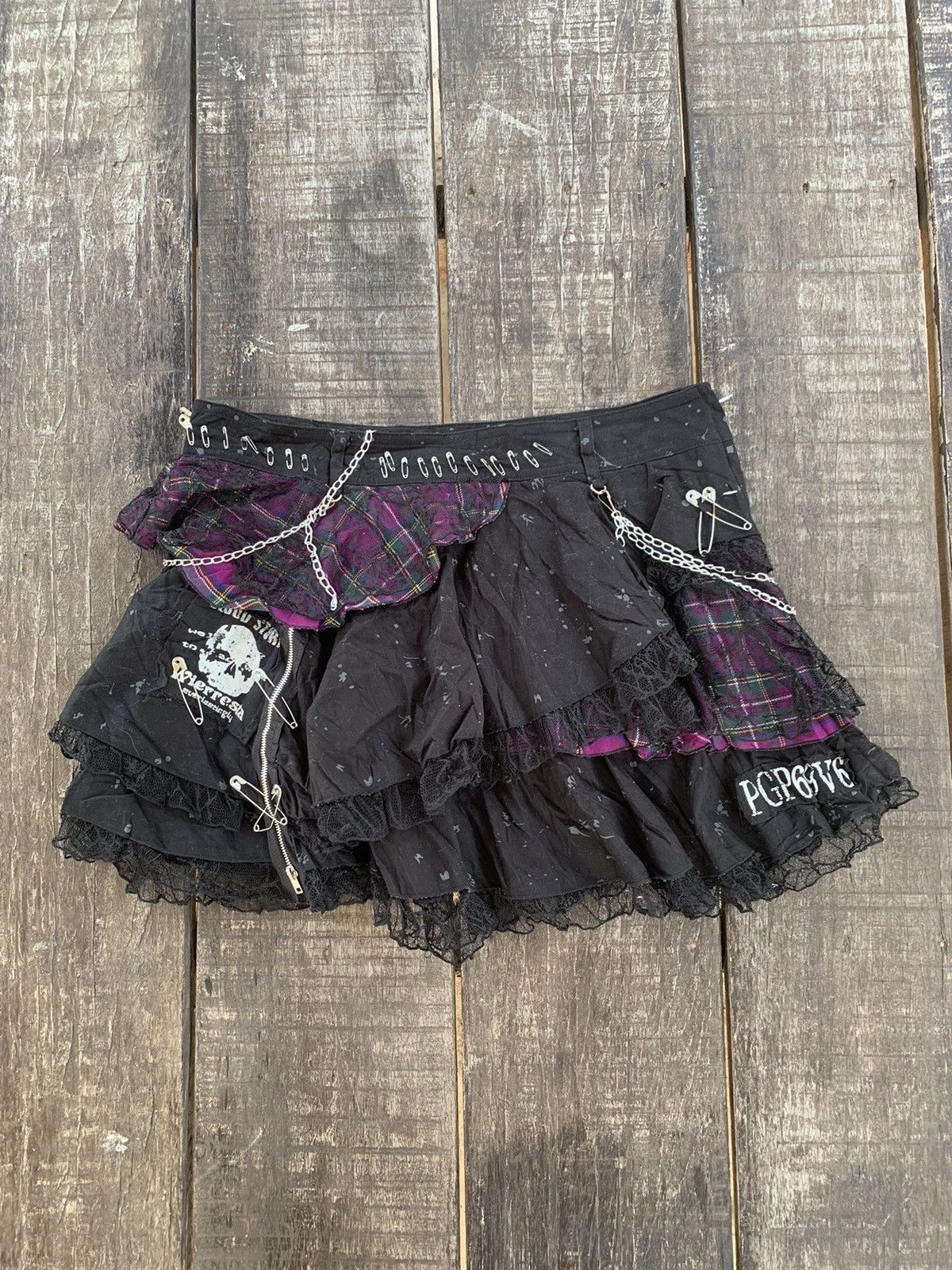 Blood storm mad punk mini skirt very rare design