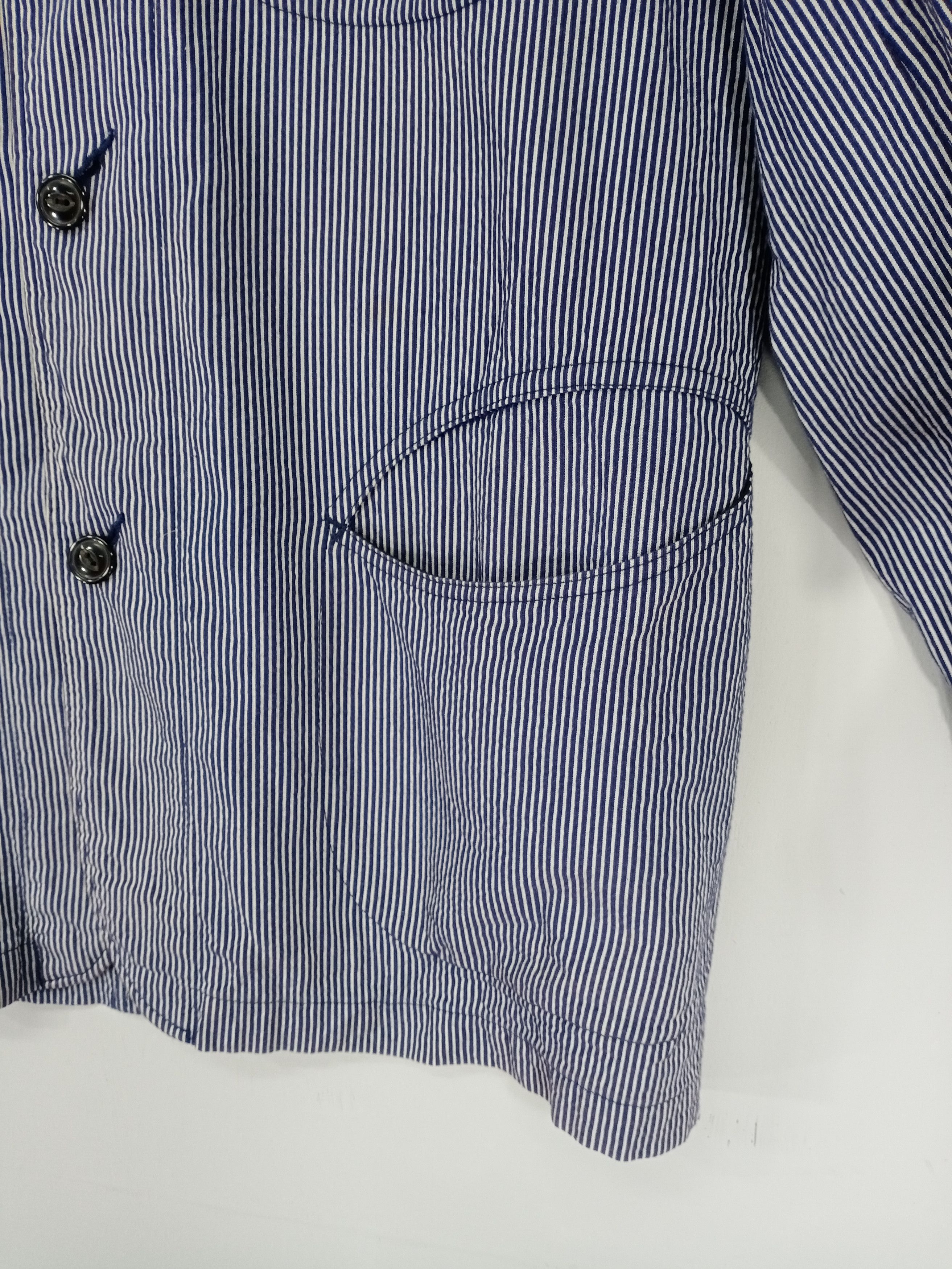 PPFM 💥RARE💥Vintage PPFM Hickory Stripe Button Workwear Jacket Size US L / EU 52-54 / 3 - 4 Thumbnail