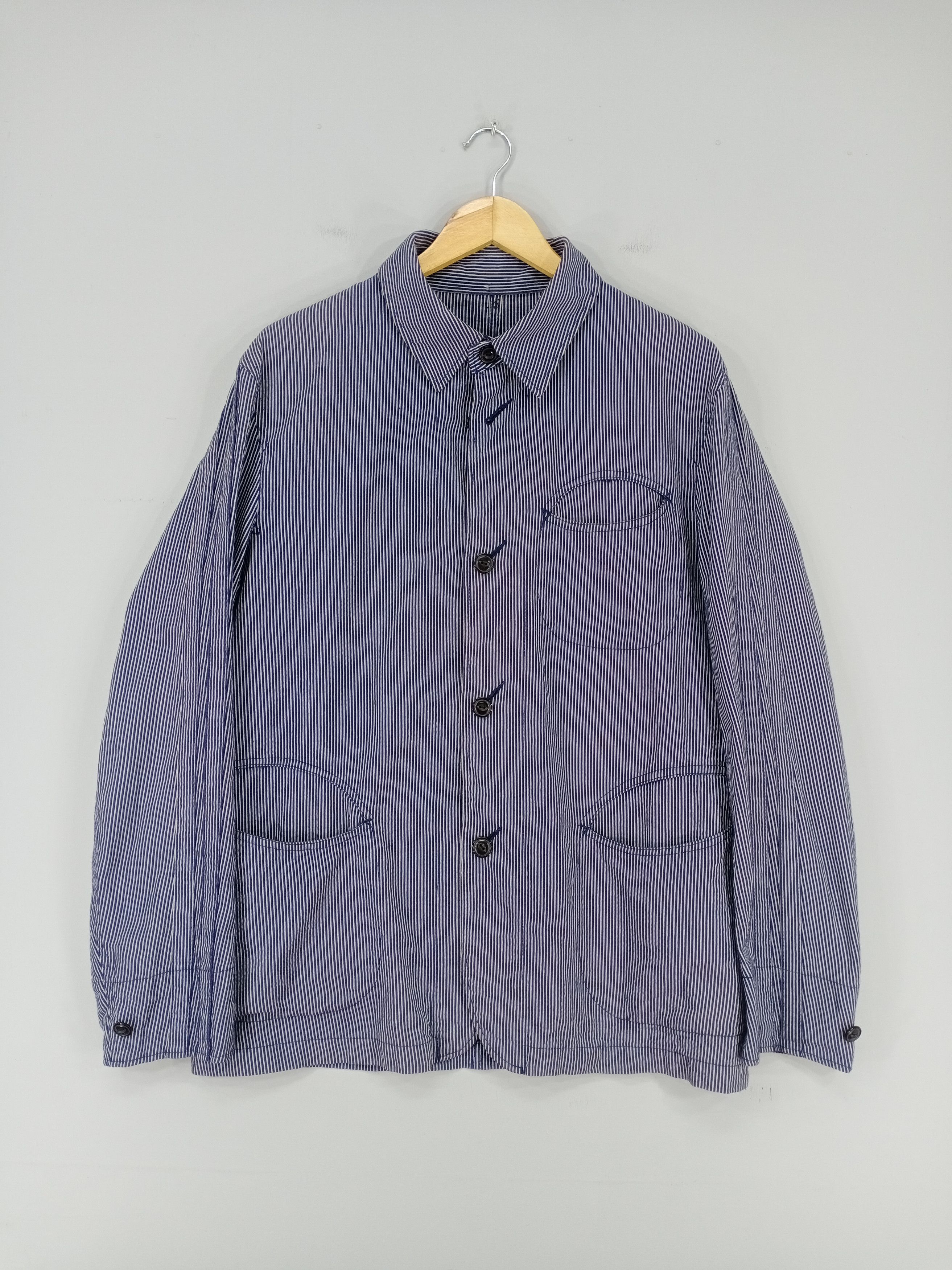 💥RARE💥Vintage PPFM Hickory Stripe Button Workwear Jacket